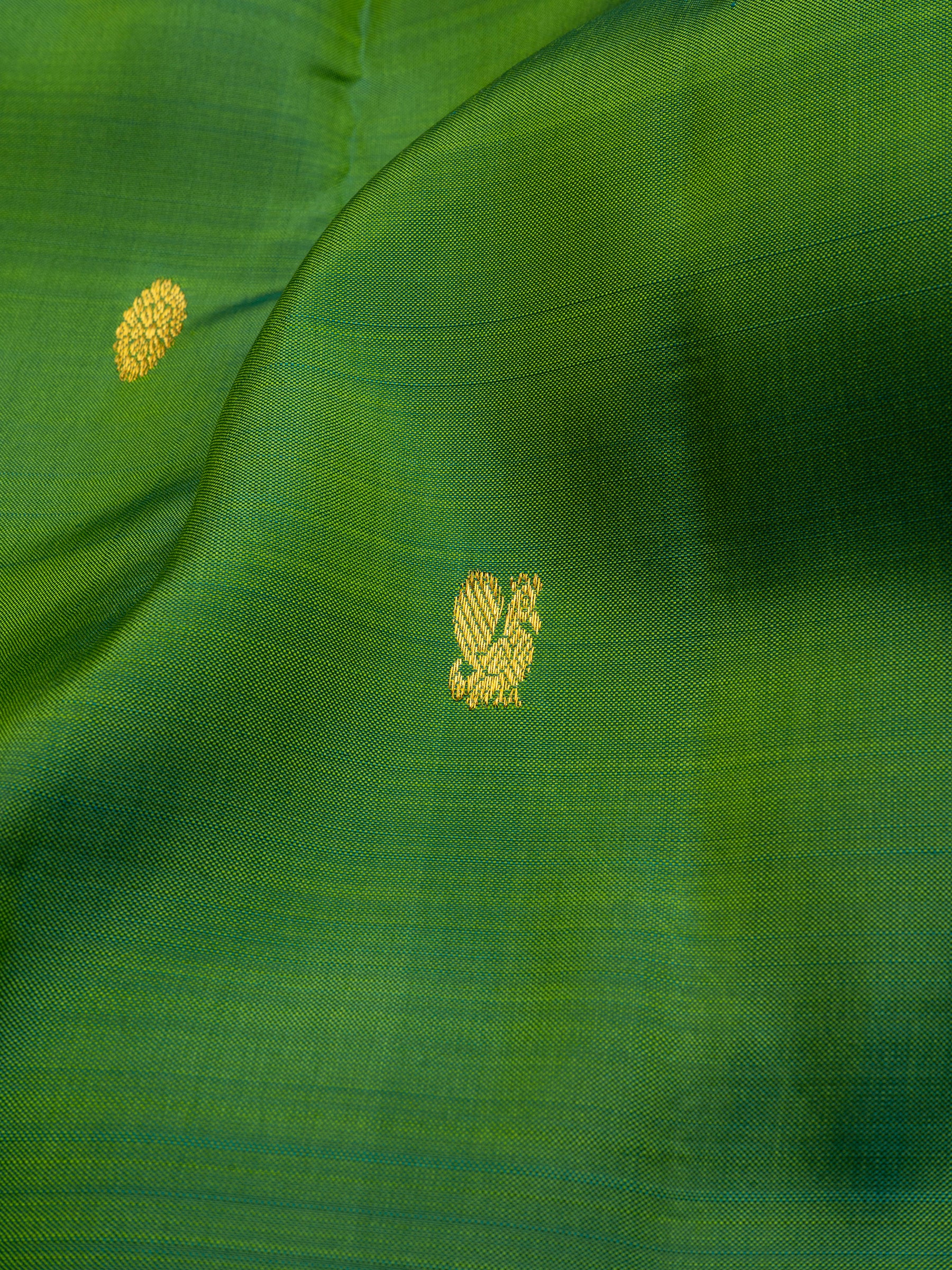 Green small border/ Arani Silk Saree CLSA10842
