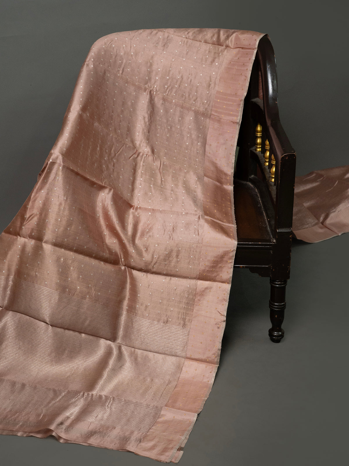 Blush pink evening and morning border/ Chanderi silk Saree CLSA10881