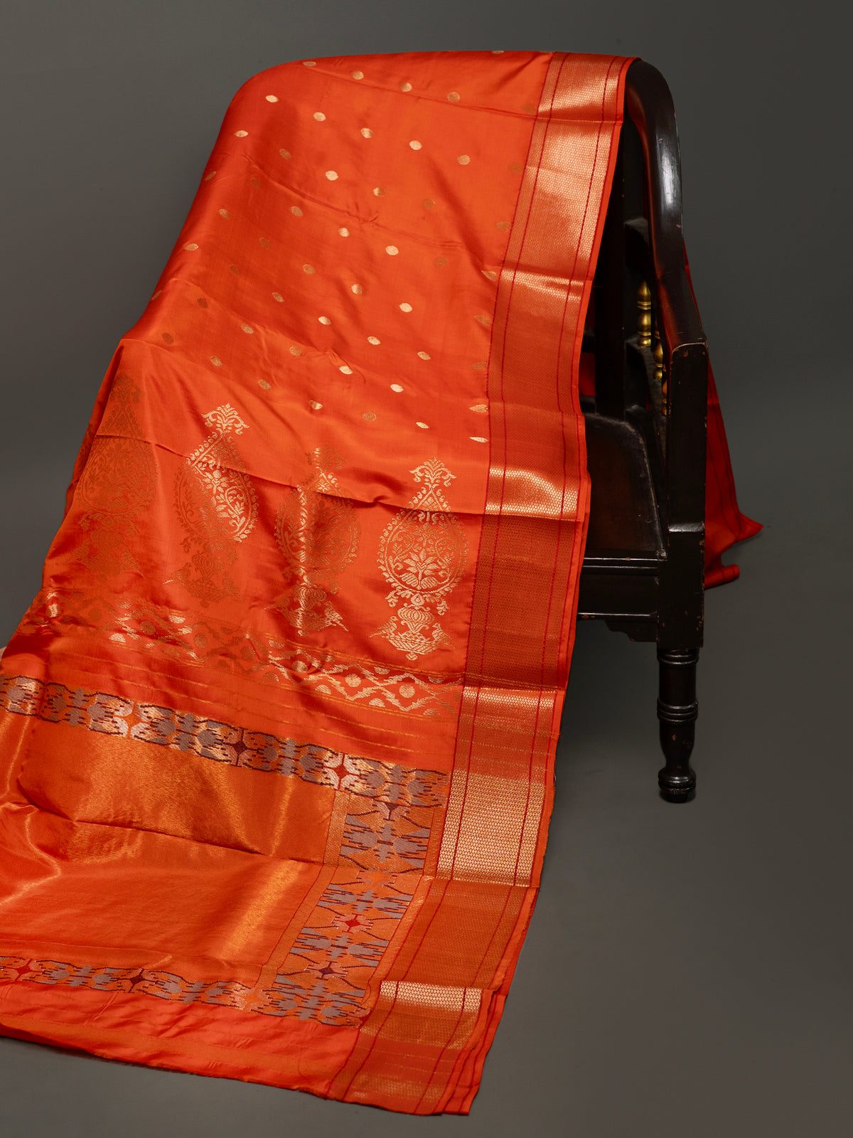 Master piece orange special pallu / Chanderi silk Saree CLSA10890