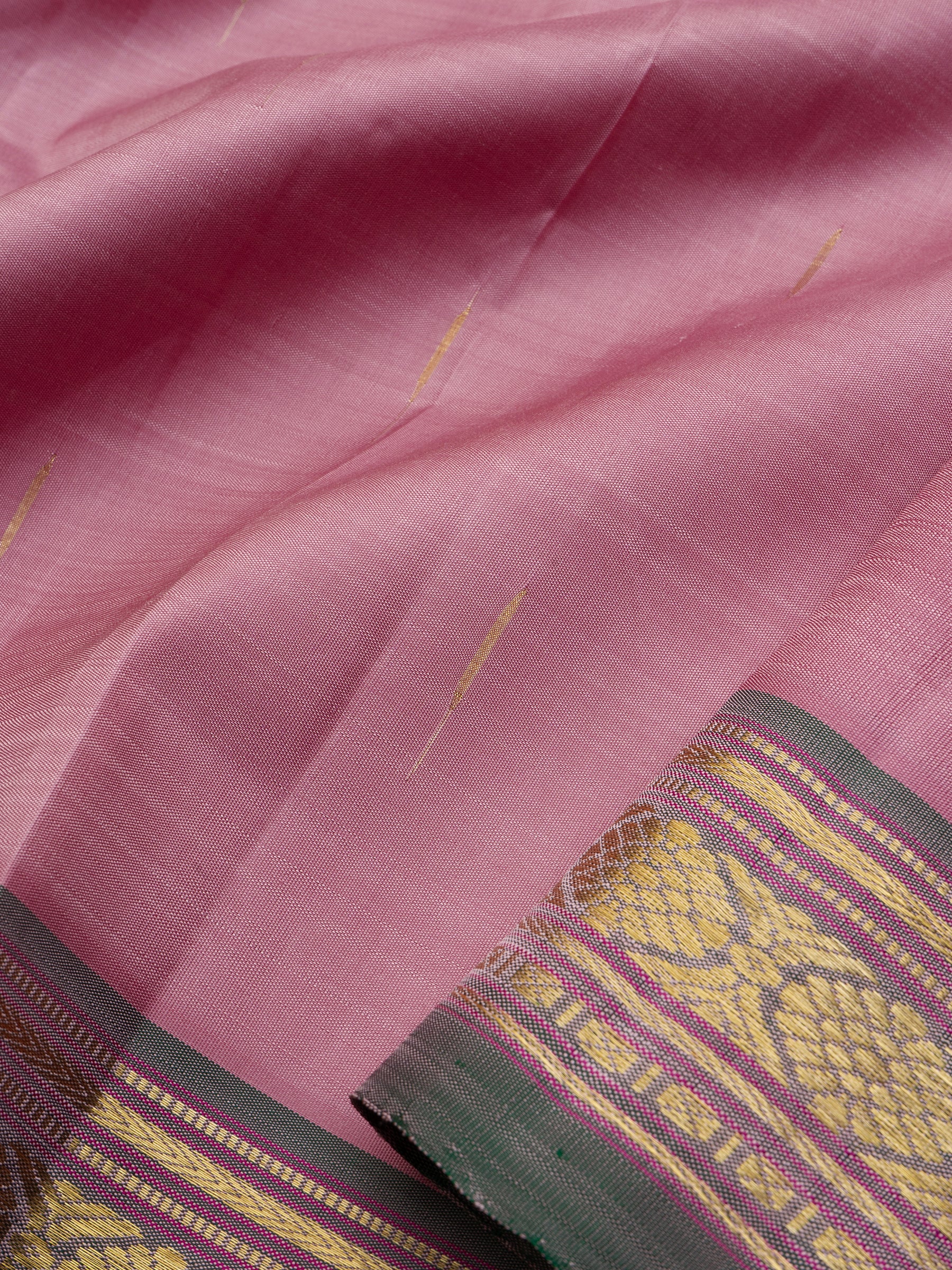 Lotus pink malli moggu butta/Arani Silk Saree CLSA10844
