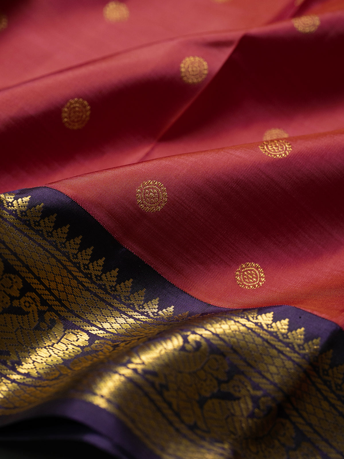 Kanagambaram Korvai :Kanjipuram Silk Saree CLSA10967