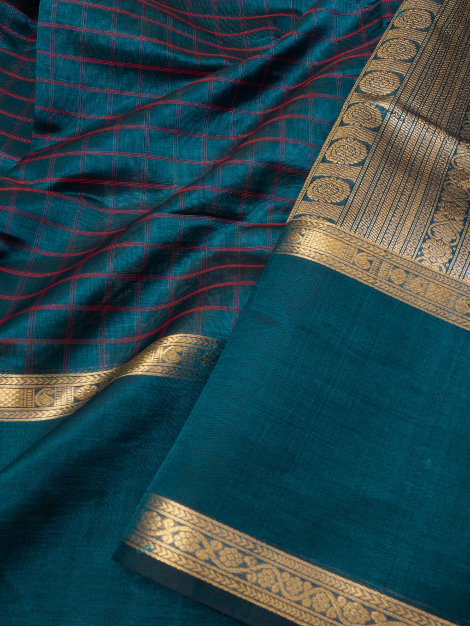 Rama green kattam / Silk Cotton Saree CLSA5210