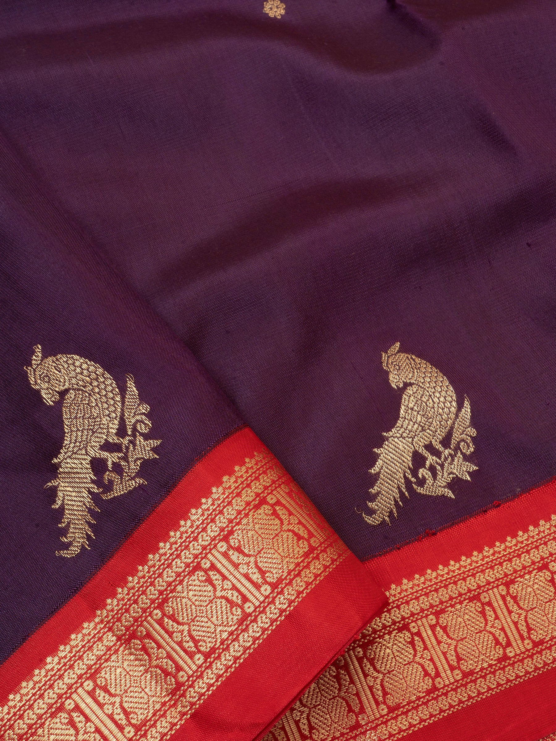 Deep navalpazham small border/special edition kanjipuram silk CLSA5816