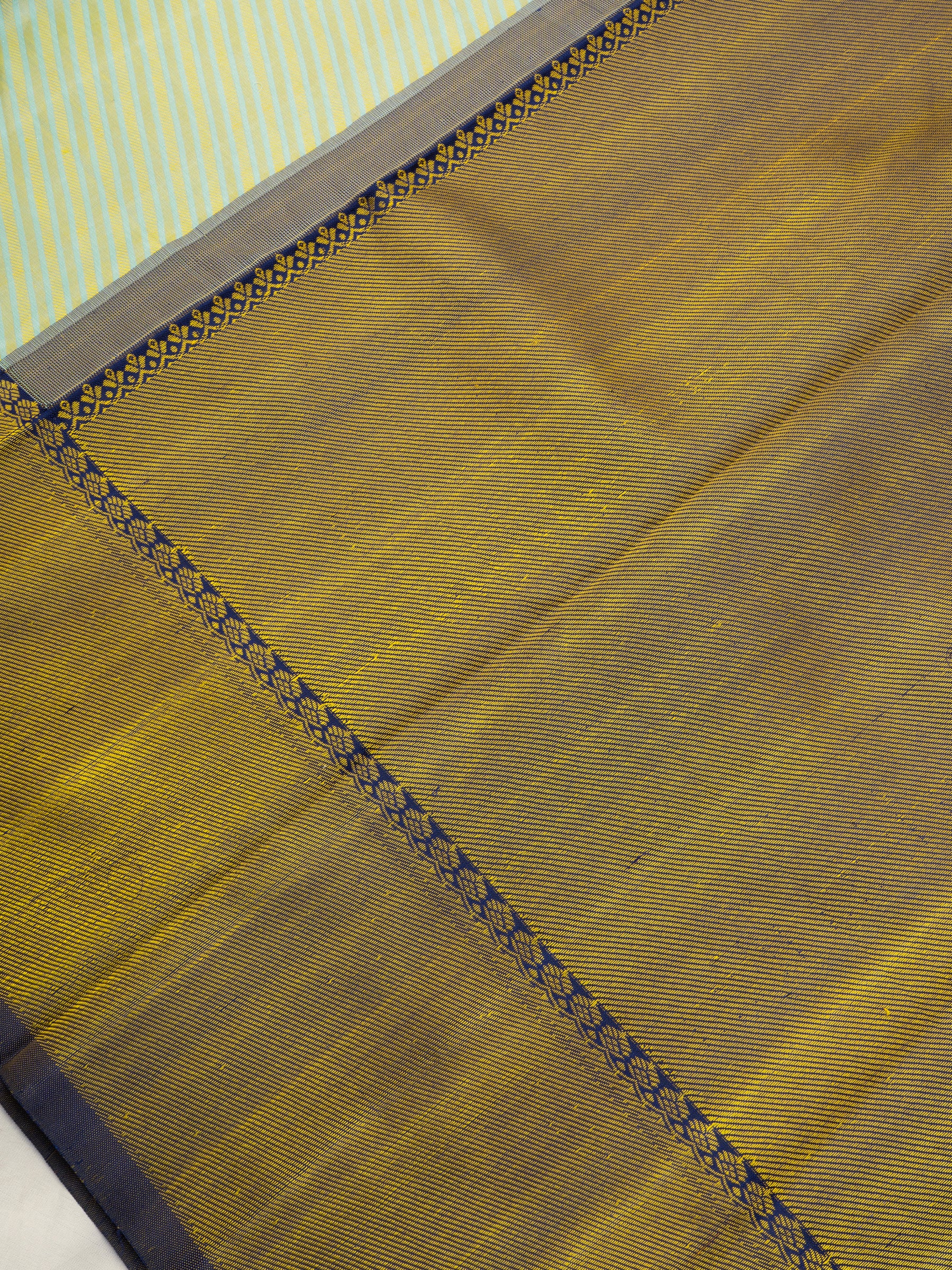Master weaver Korvai Thread work Kanjipuram Silk Saree CLSA