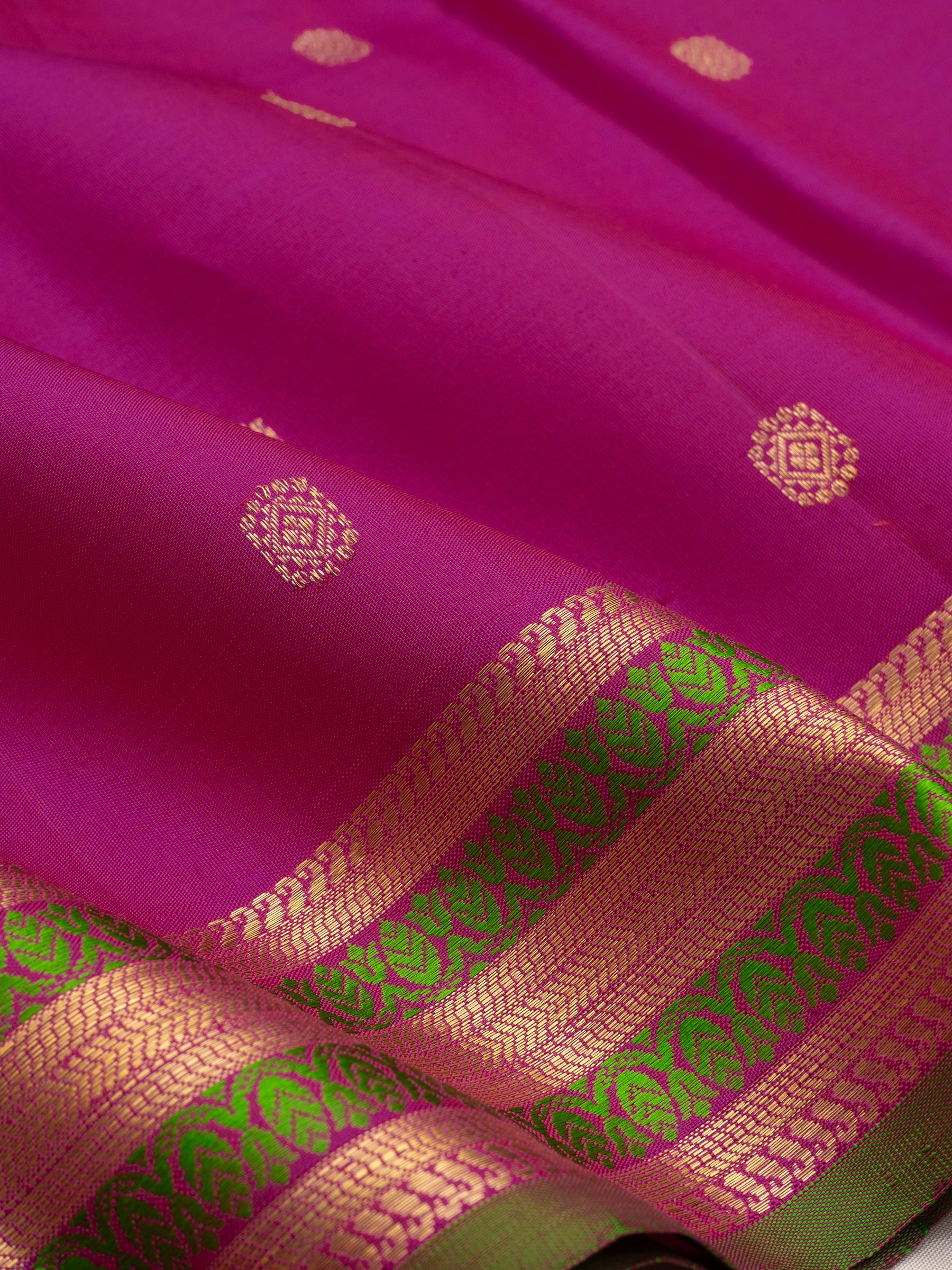 Pink varisapet border/ Kanjipuram Silk Saree CLSA6193
