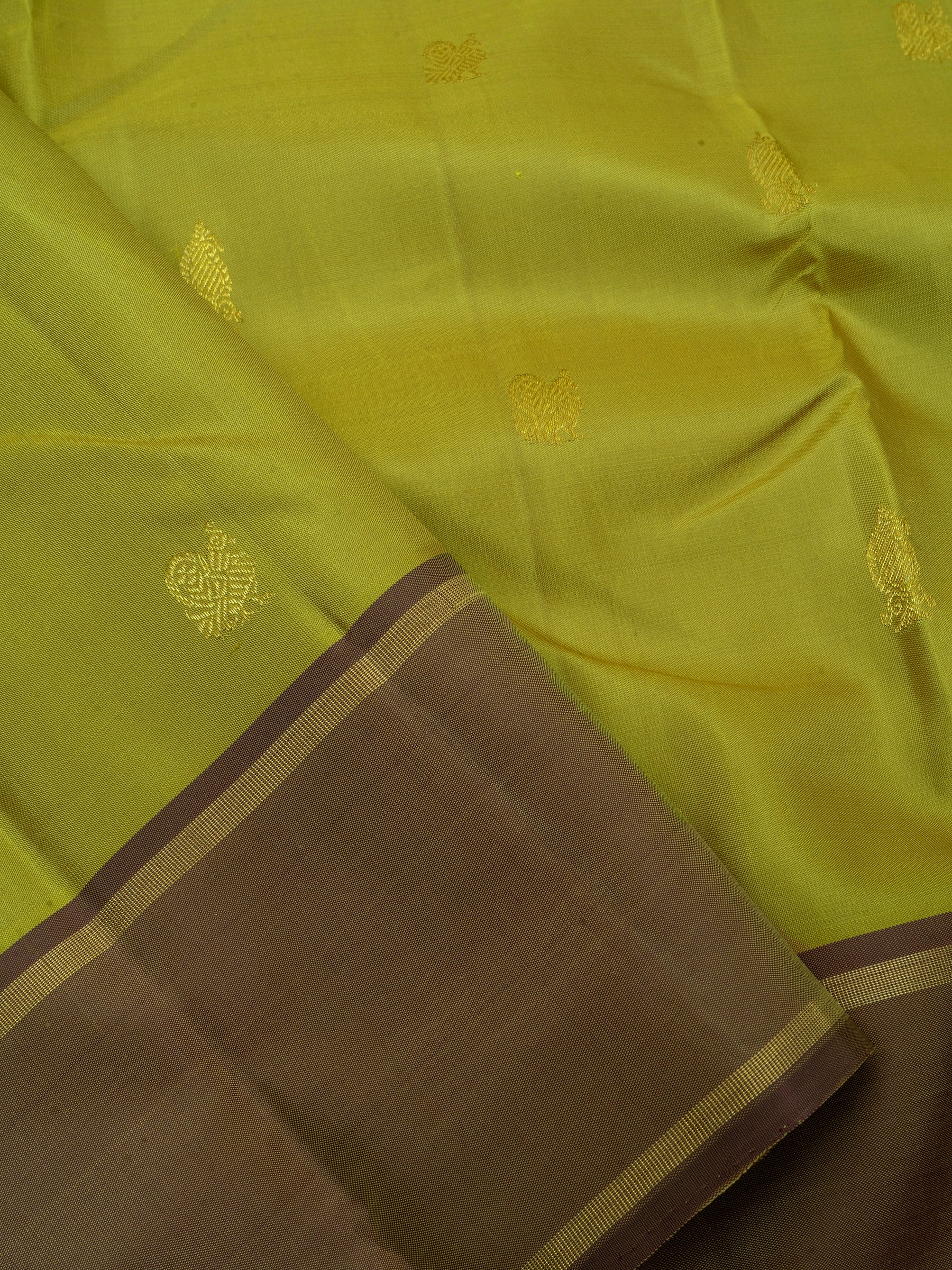 Green rettapet border/Kanjivaram Silk Saree CLSA6362