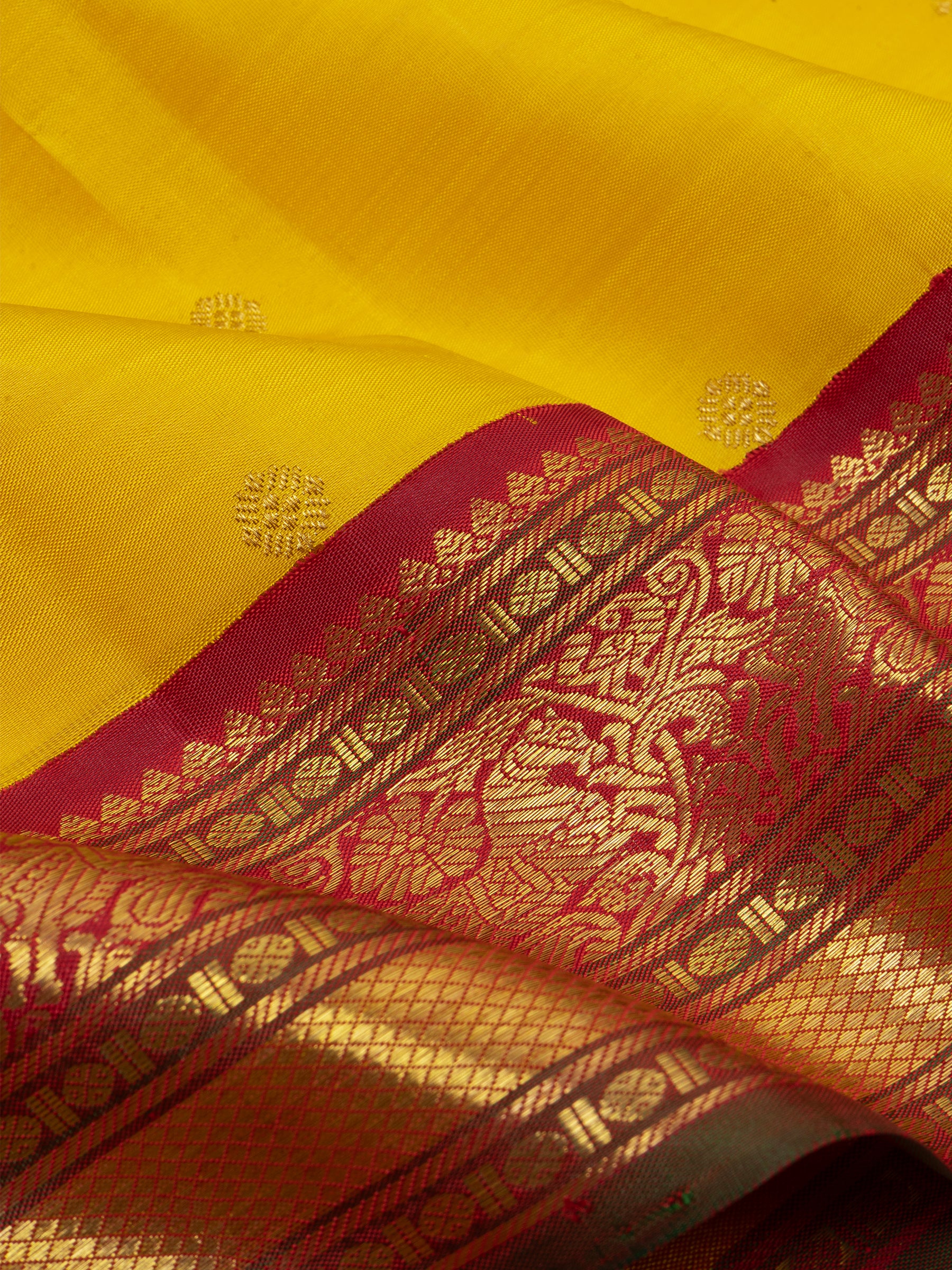 Yellow Korvai / Kanjipuram Saree CLSA6762