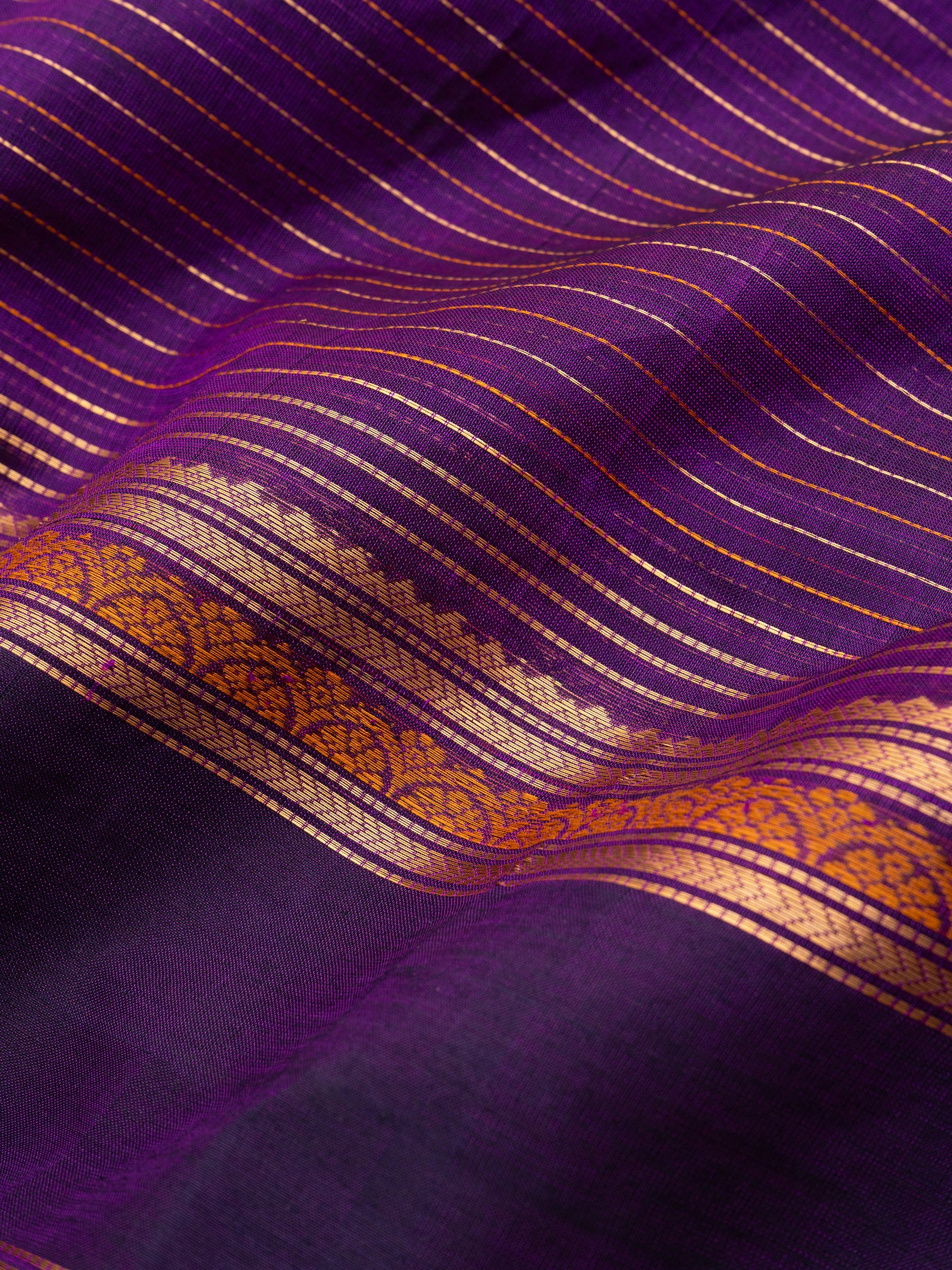 Purple veldhari / Silk Cotton Saree CLSA7115