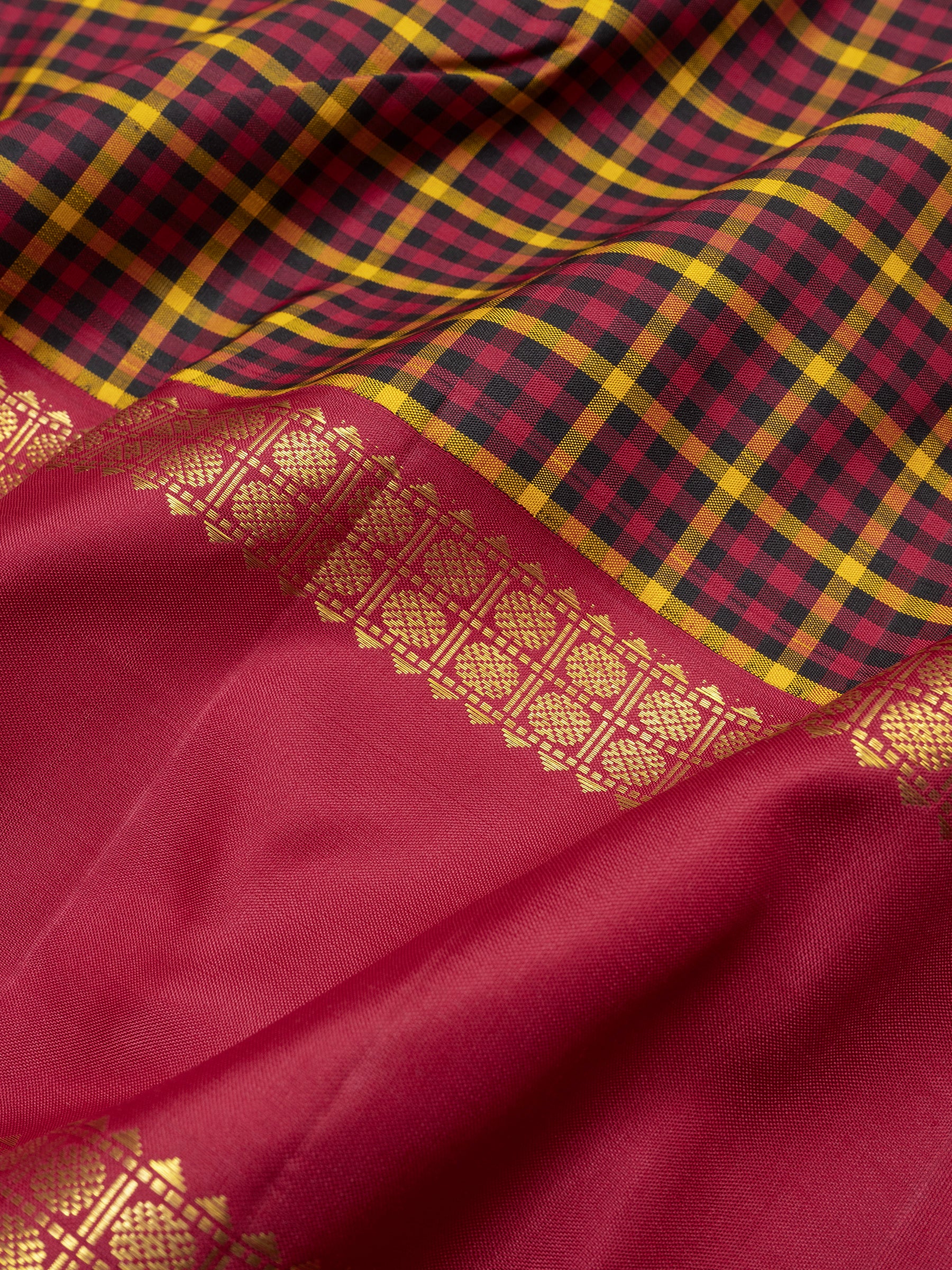 Vaijayanthi mala Kattam Korvai /Arani Silk Saree CLSA8032