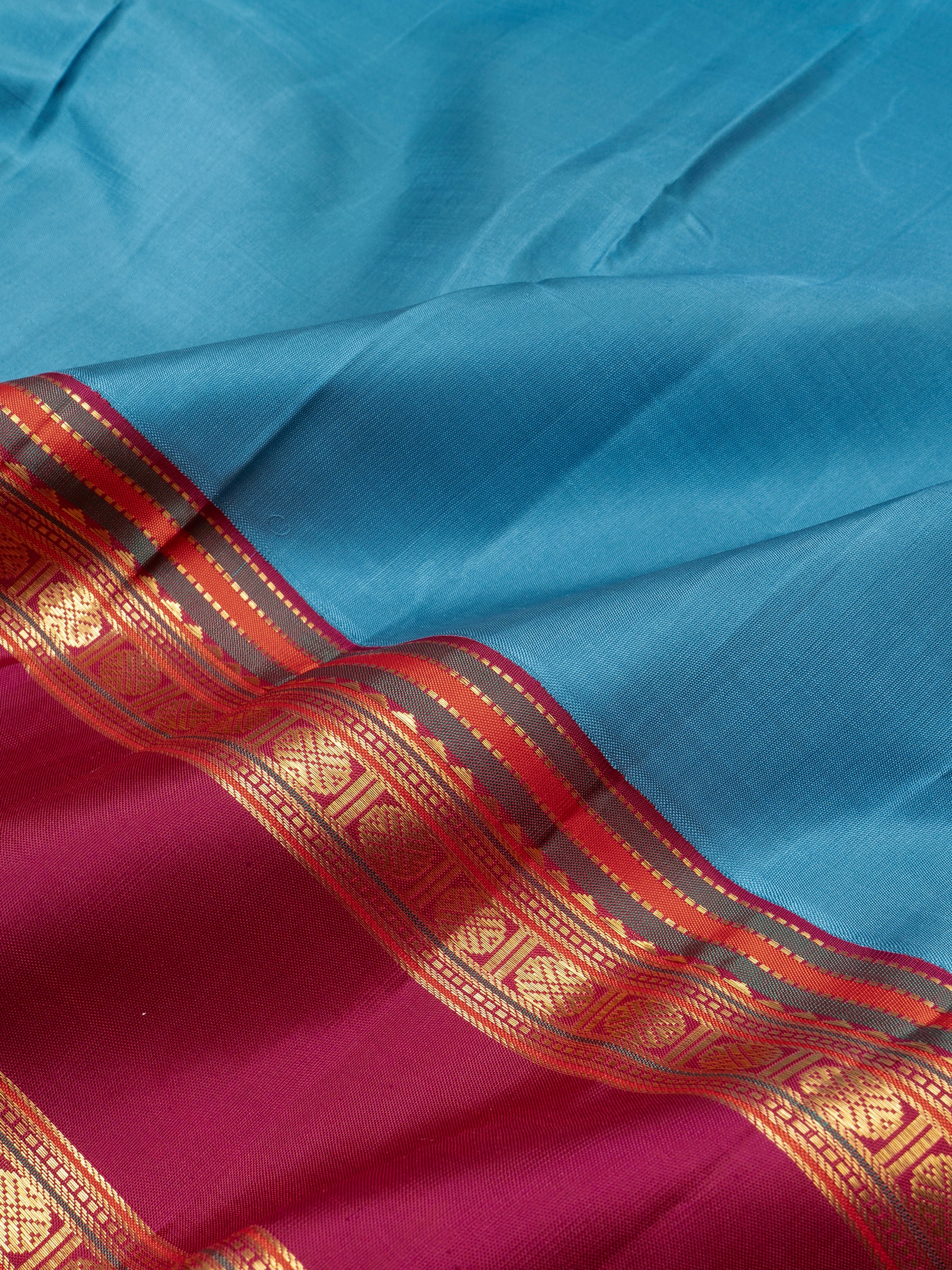 Teal Korvai / Arani Silk Saree CLSA8322
