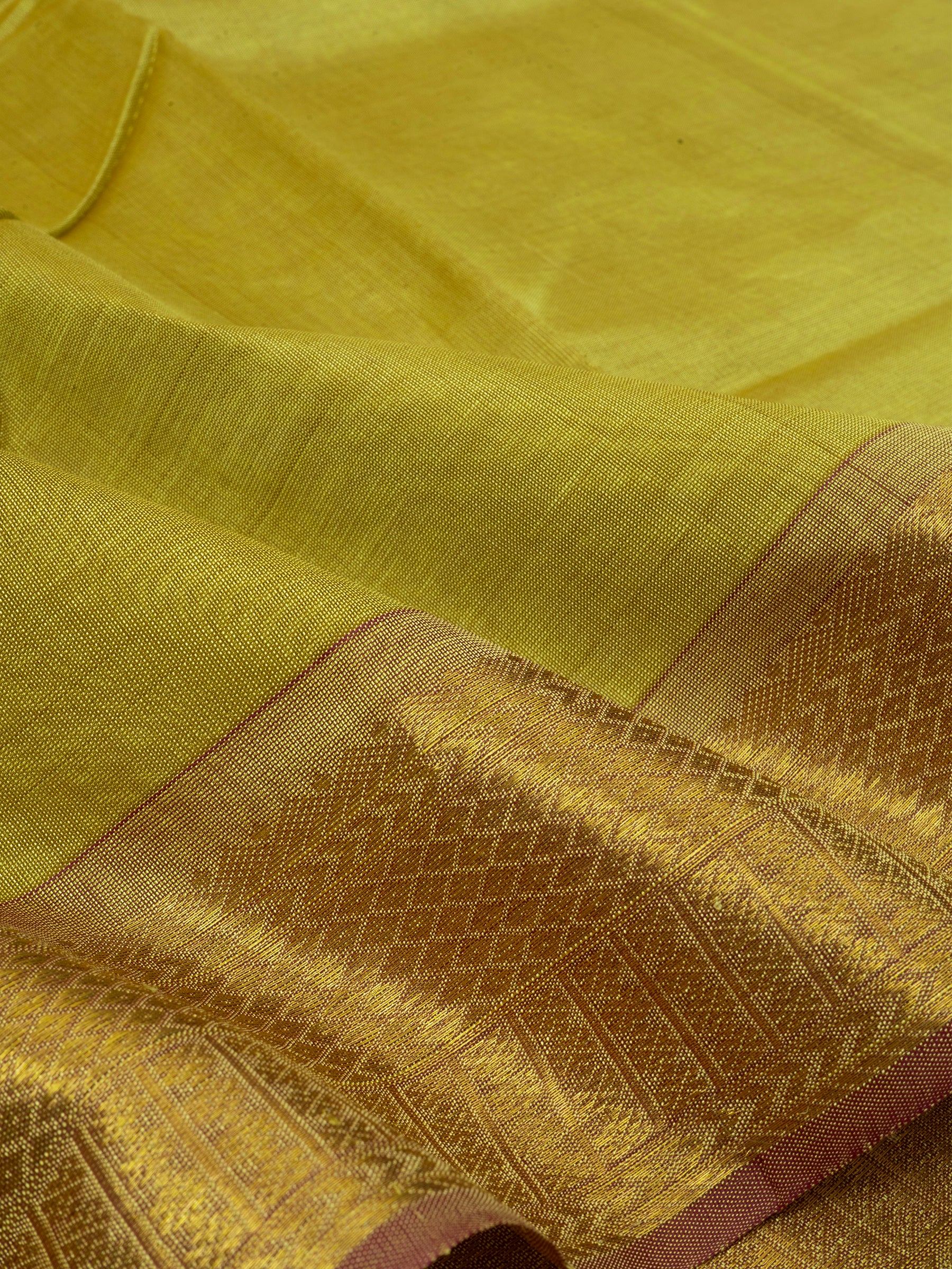 Olive green and araku / Silk Cotton Saree CLSA6061