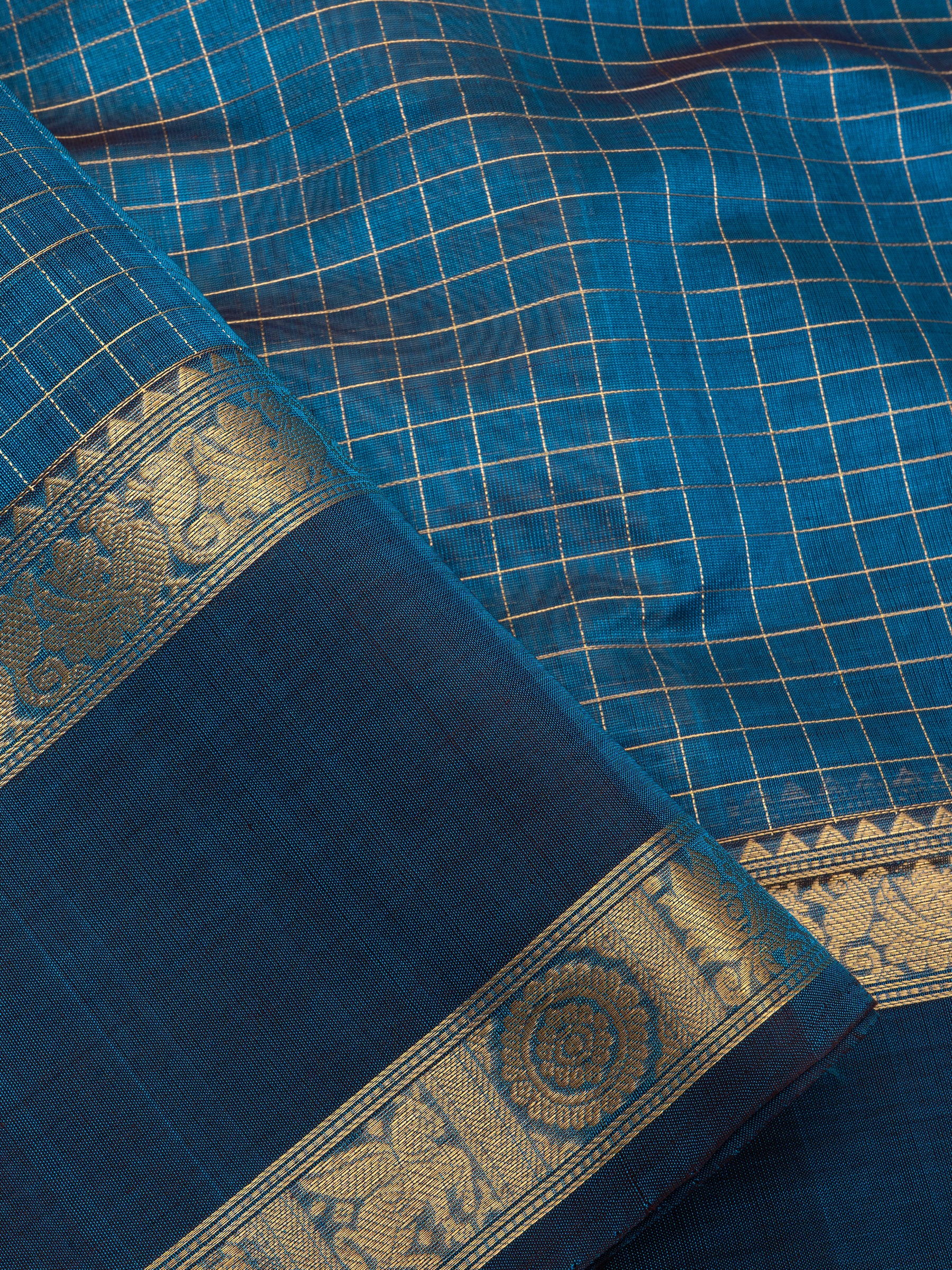 Rama green kattam / Silk Cotton Saree CLSA6615