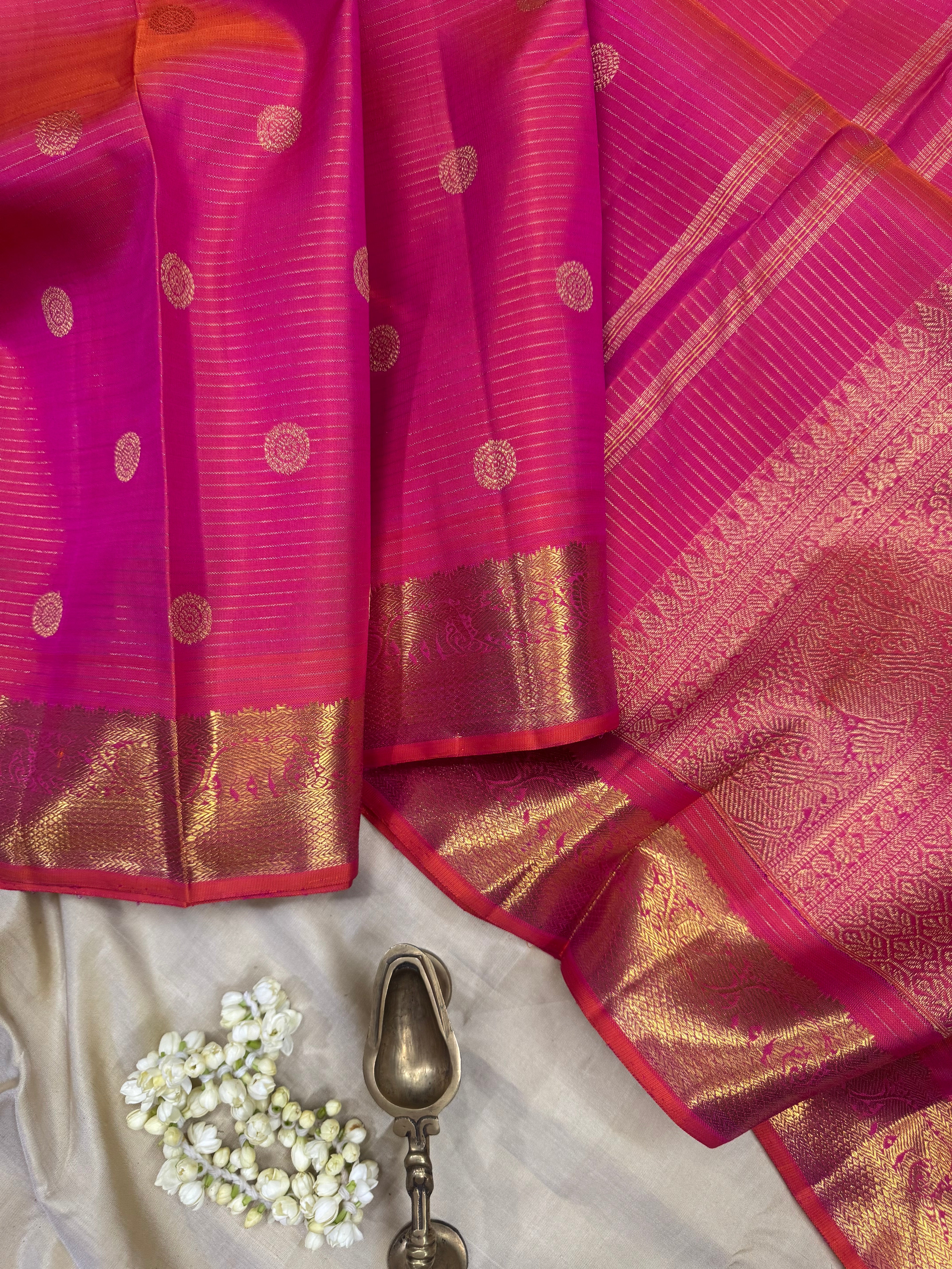 Kanagambaram thanthi Kambi / kanjipuram silk