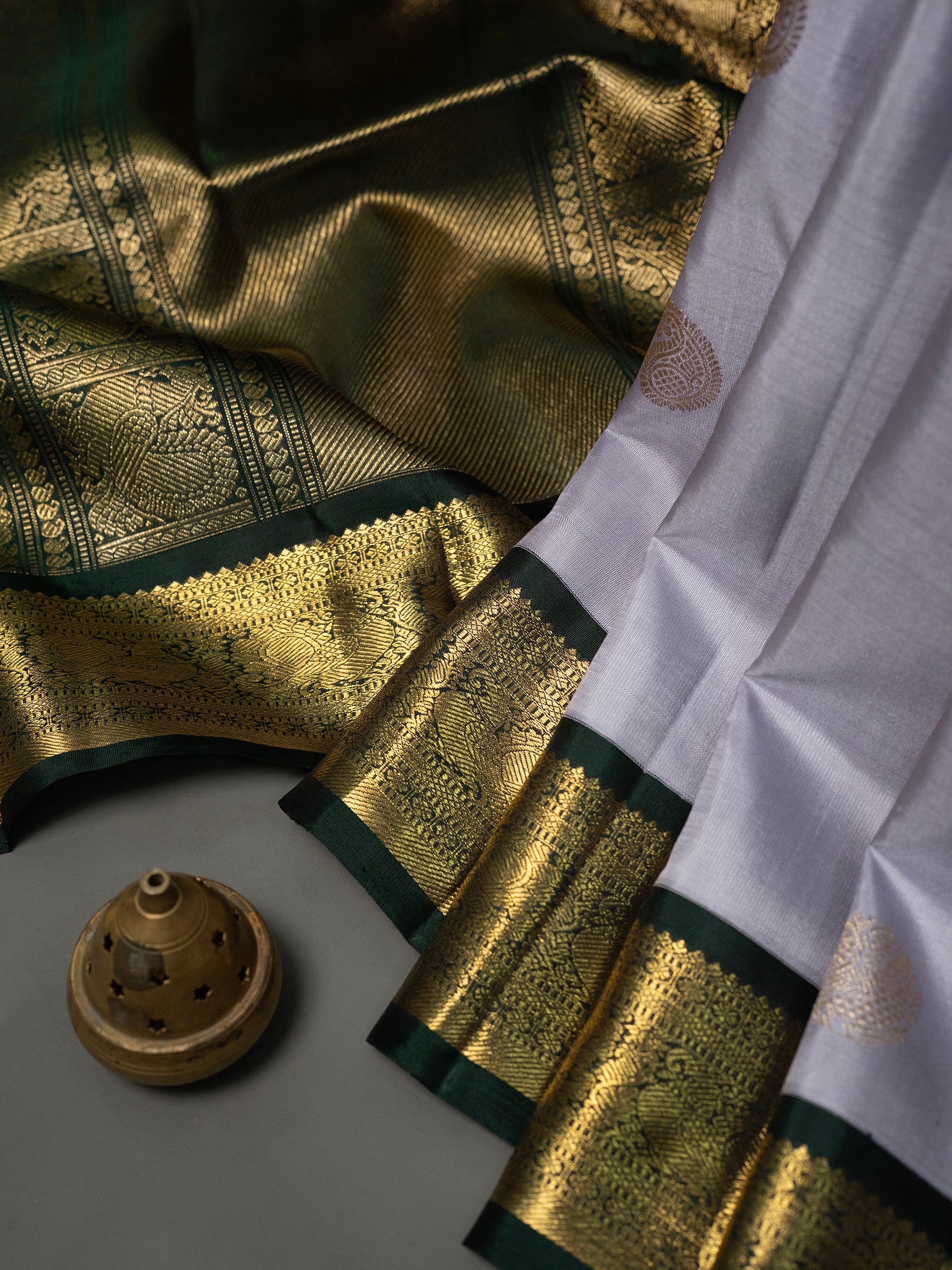 Lavender Kai Korvai Kanjipuram Silk Saree CLSA5906