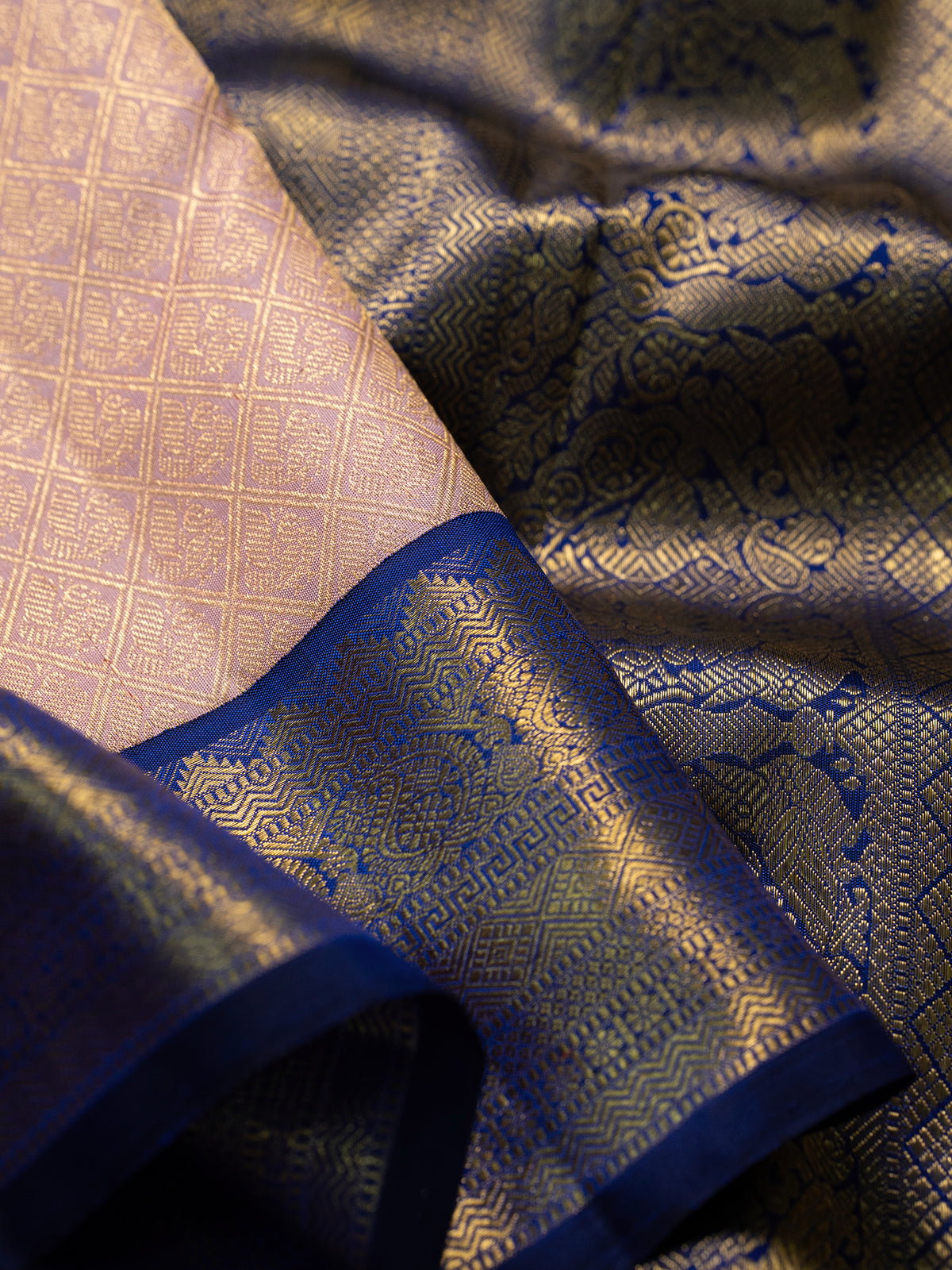 Paste plush pink brocade / Kanjipuram Silk Saree CLSA4265