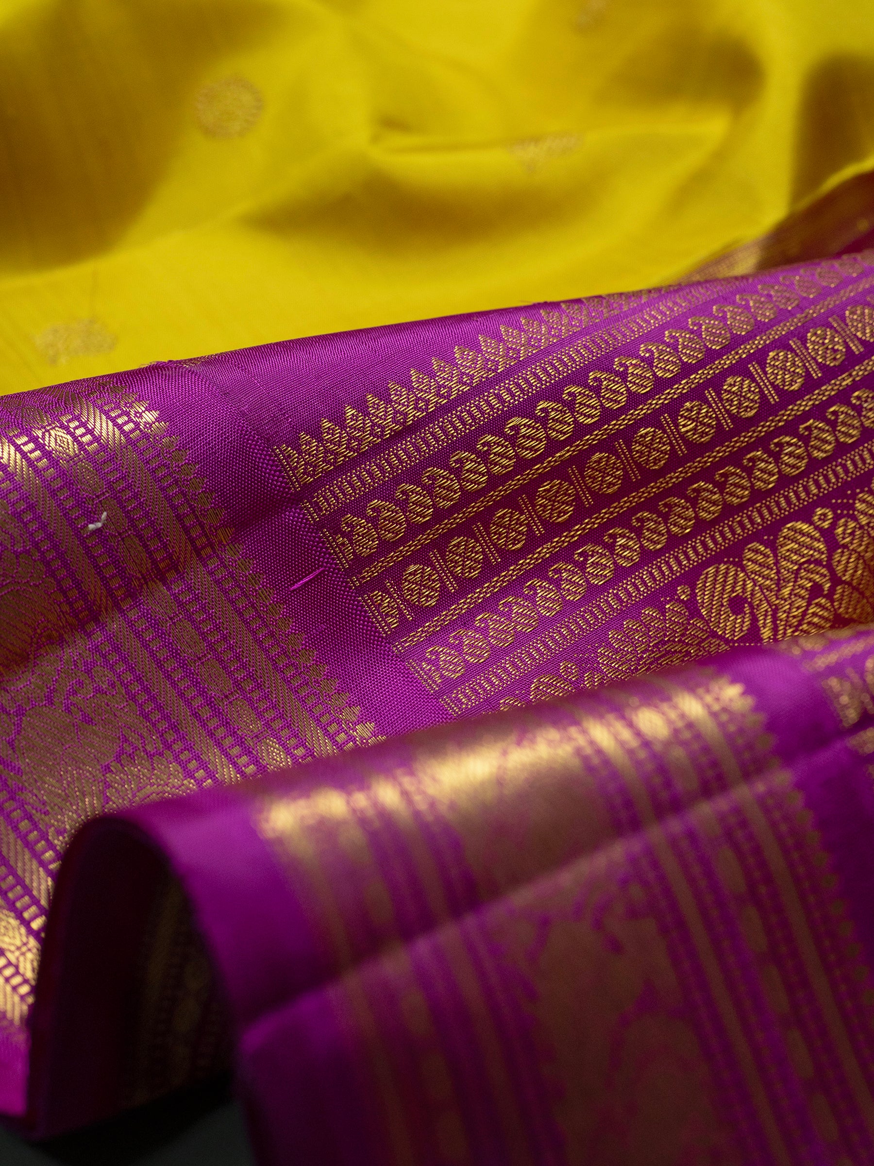 Sampanga colour korvai / Kanjipuram Silk Saree CLSA11450