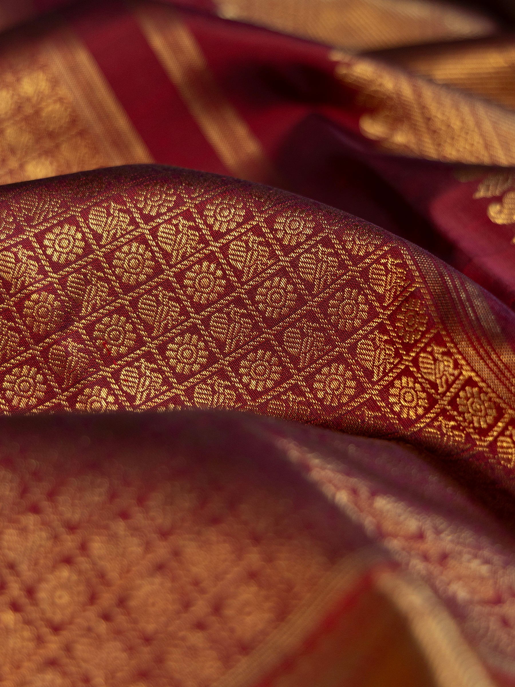 1000 Butta deep brown /Bridal Kanjipuram Silk Saree CLSA6840