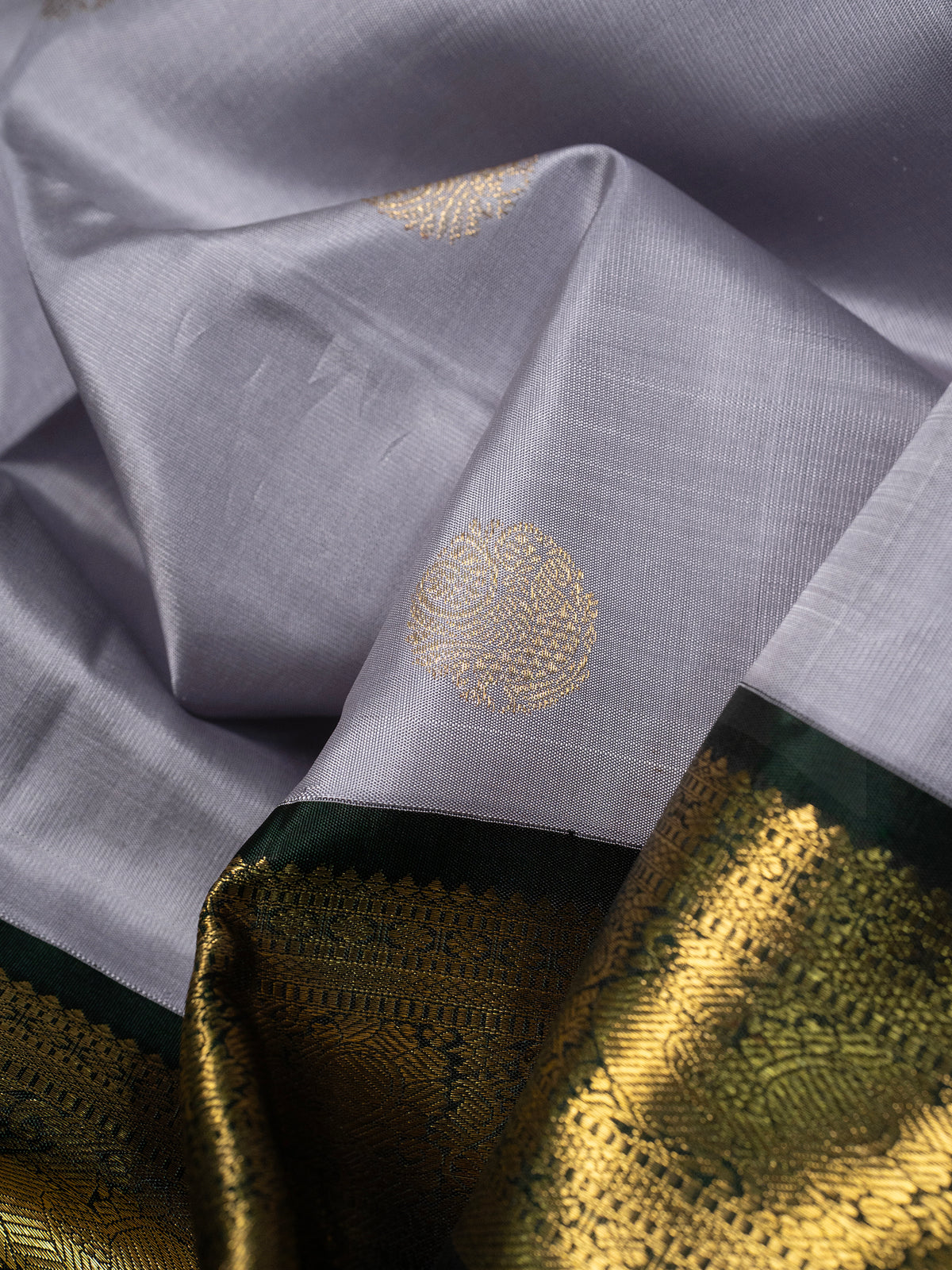 Lavender Kai Korvai Kanjipuram Silk Saree CLSA5906