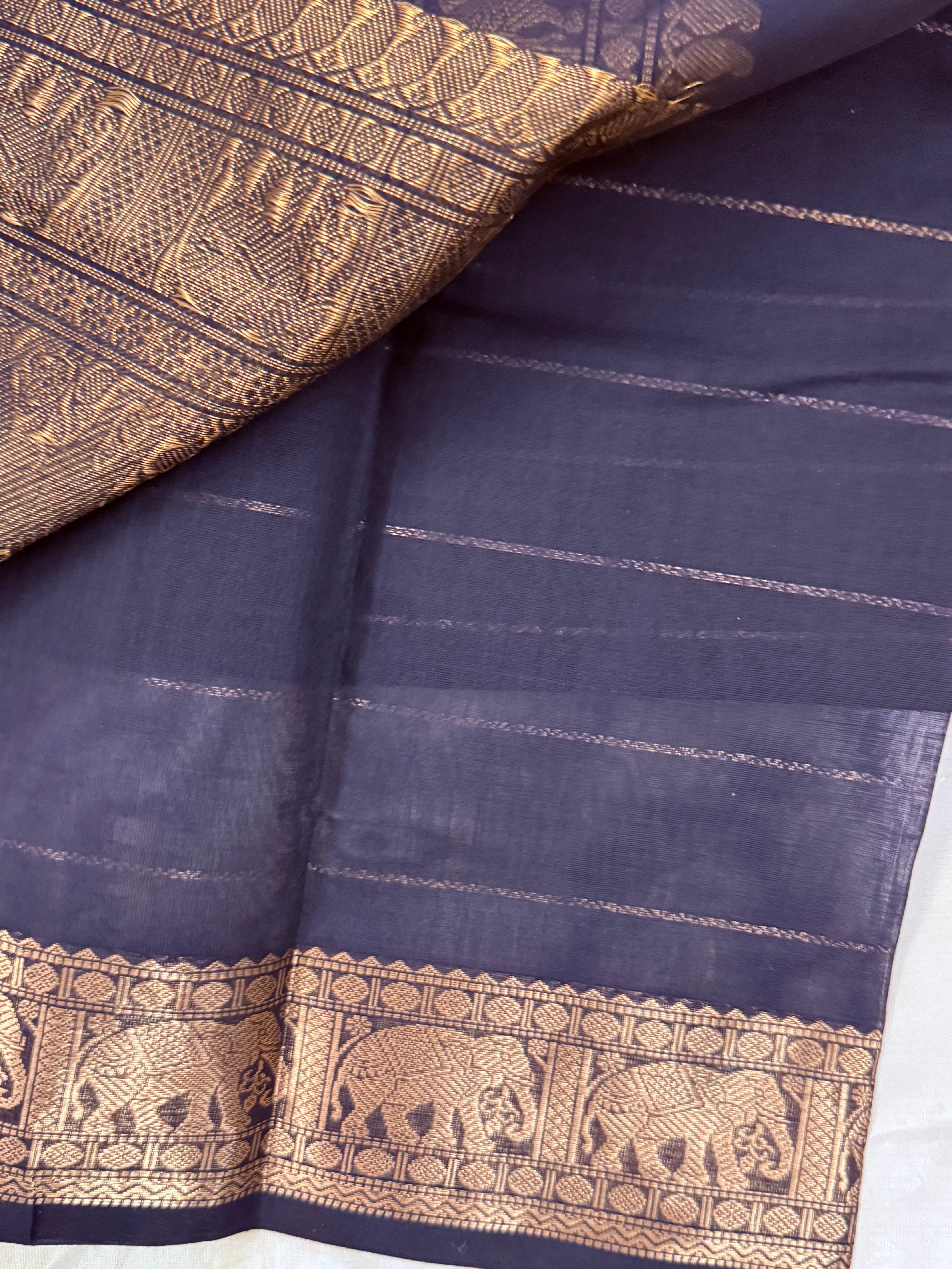 Kanchana brown veldhari / Kanchi Cotton