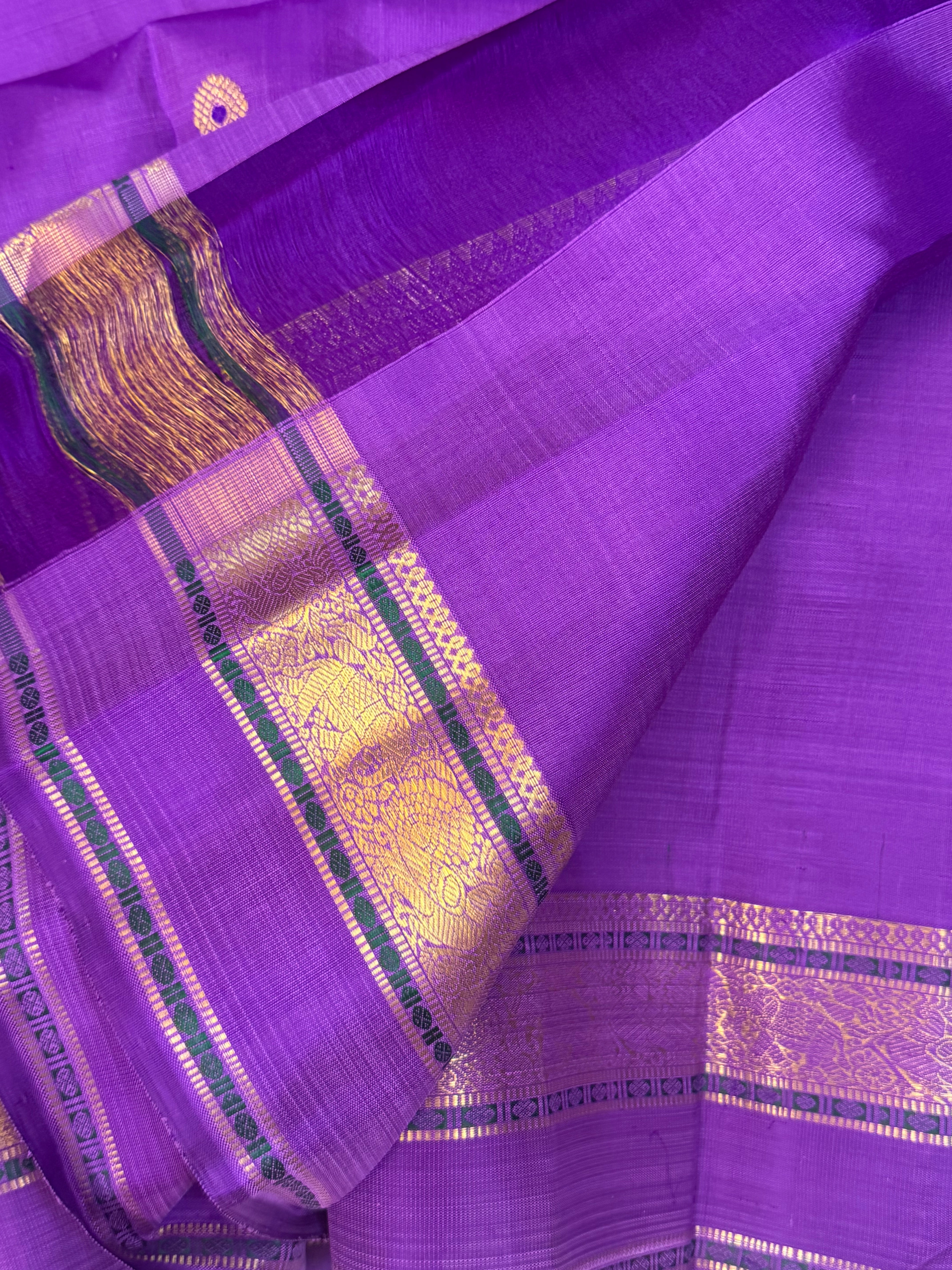 Lavender body Meenakari Butta / kanjipuram silk saree CLSA10004