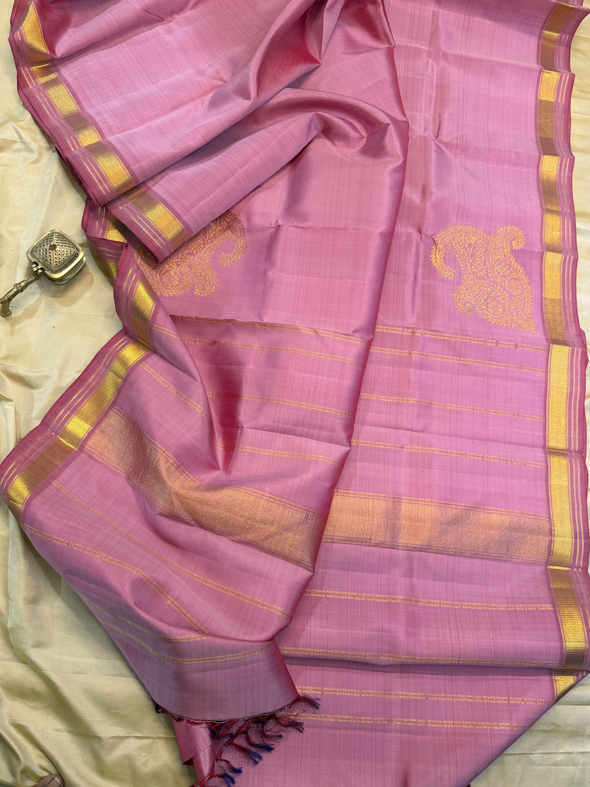 Pastel colour Aarani pure silk saree/ clsa 12062