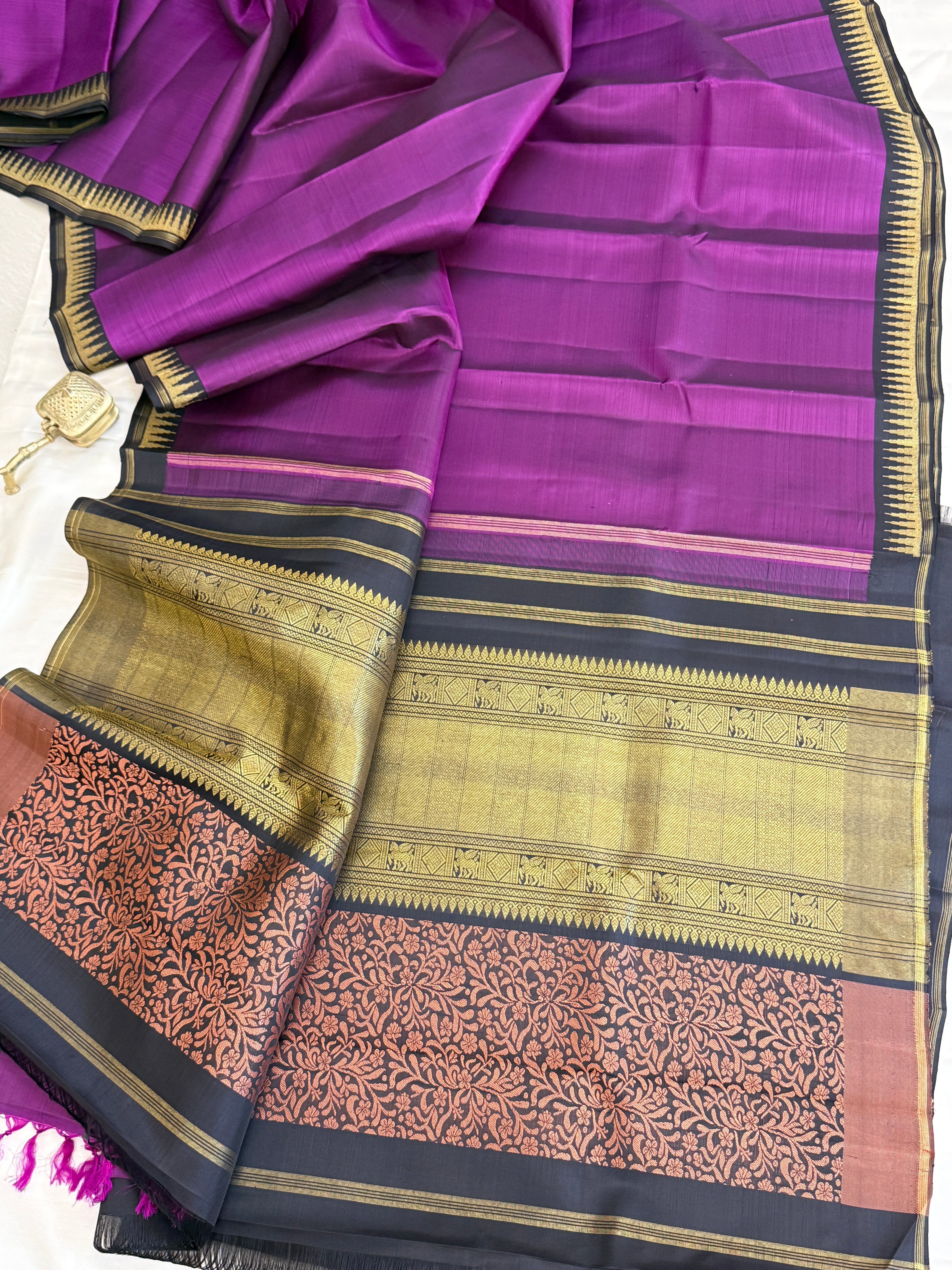 8 Kol / Kanjipuram silk saree clsa 11213