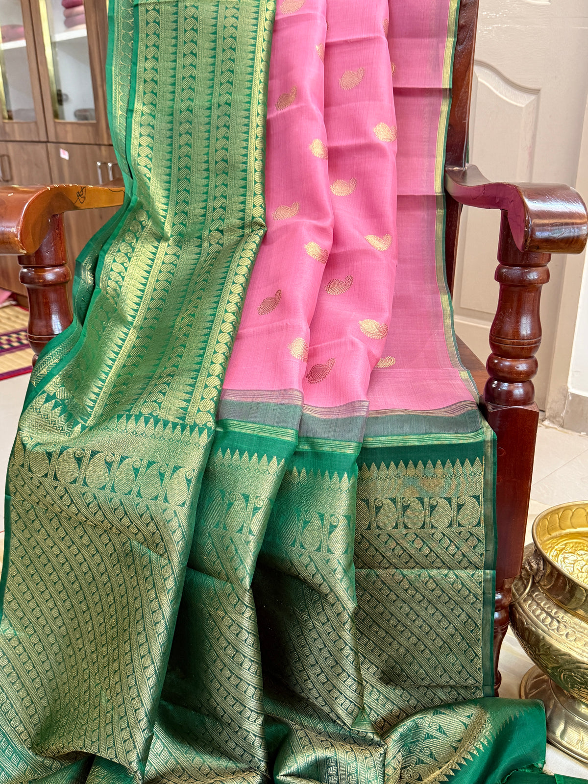 Organza silk saree / clsa 10683