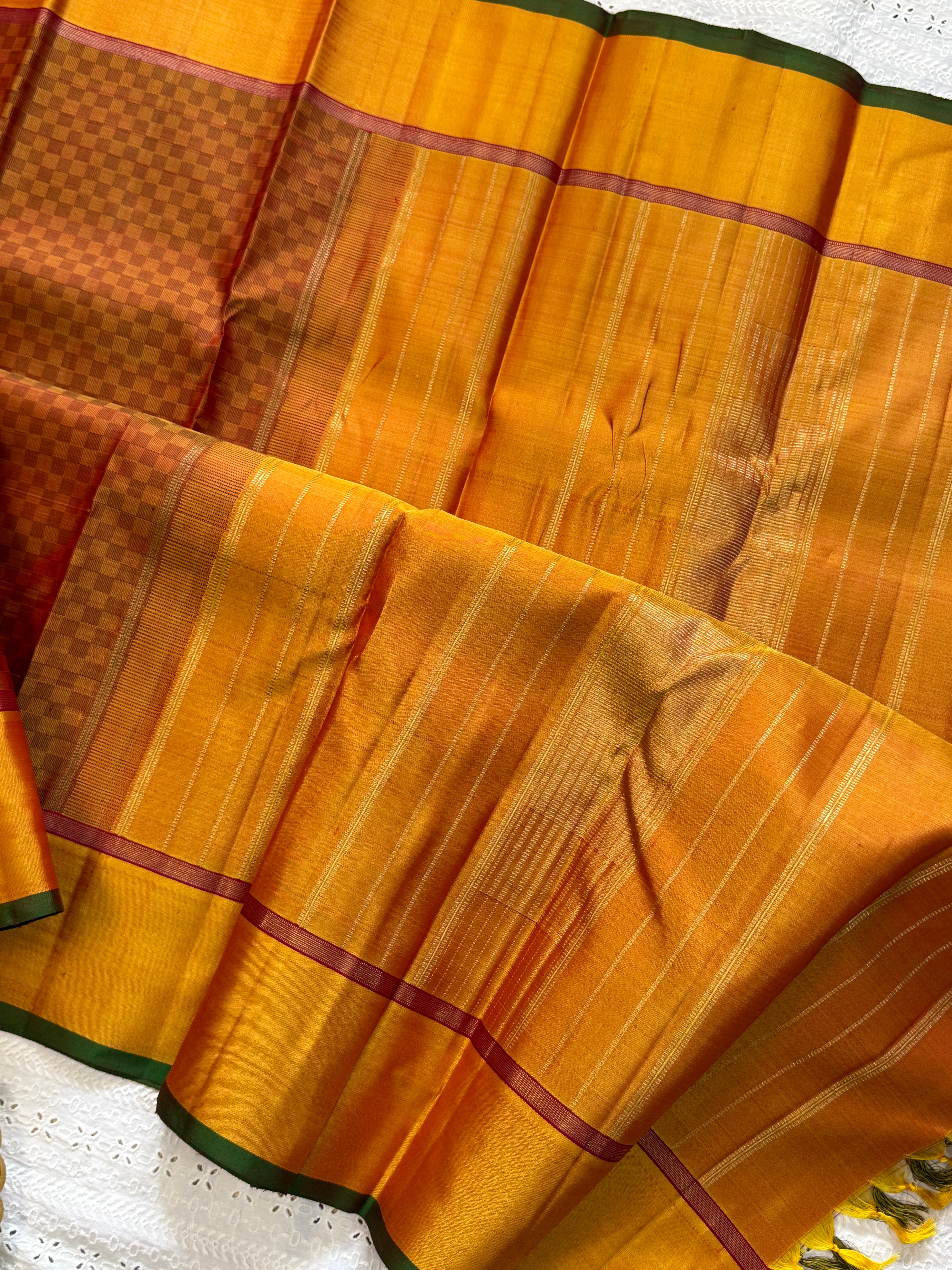 Mustard paimadi / Kanjipuram silk