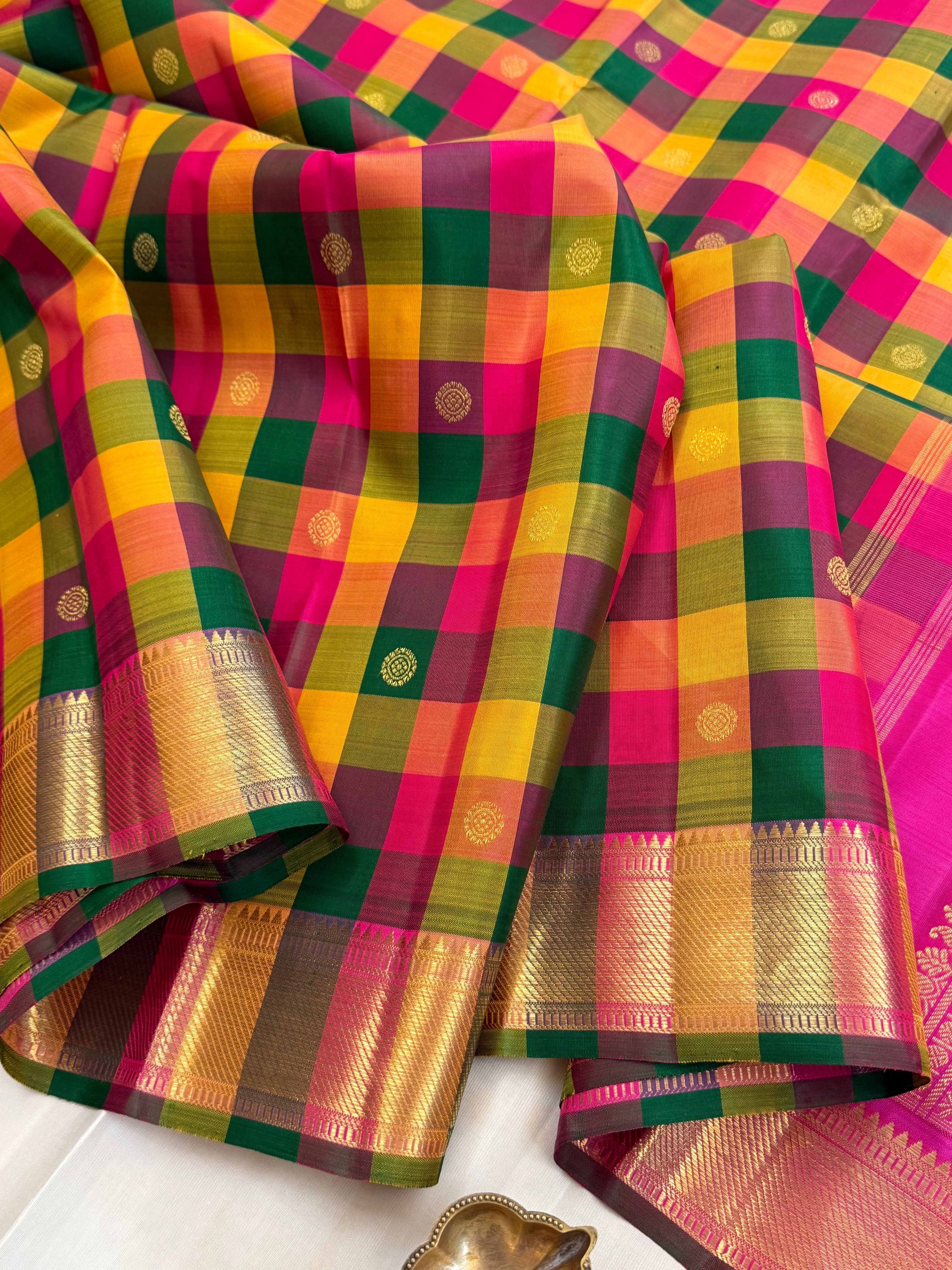 Paalum Pazhamum Kattam/ kanjipuram silk saree CLSA 10982
