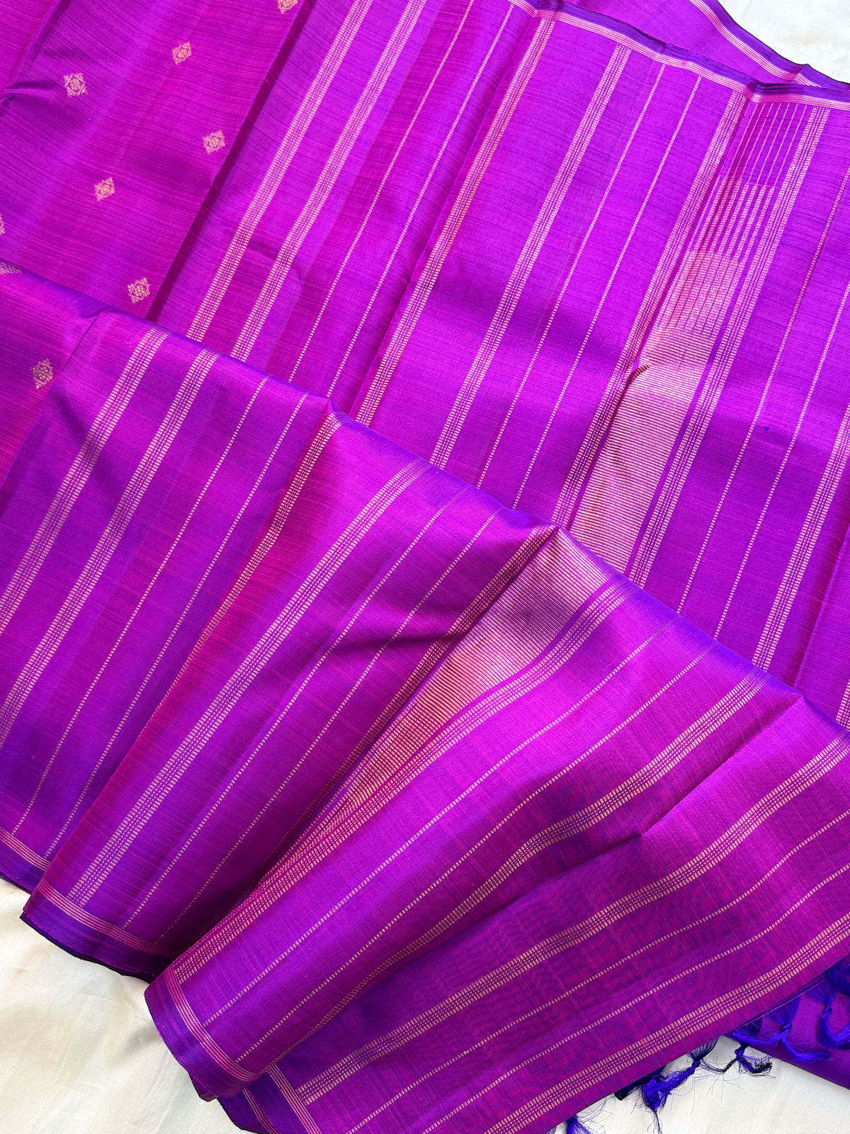 Majenta body Zari Butta/ kanjipuram silk saree clsa 12357