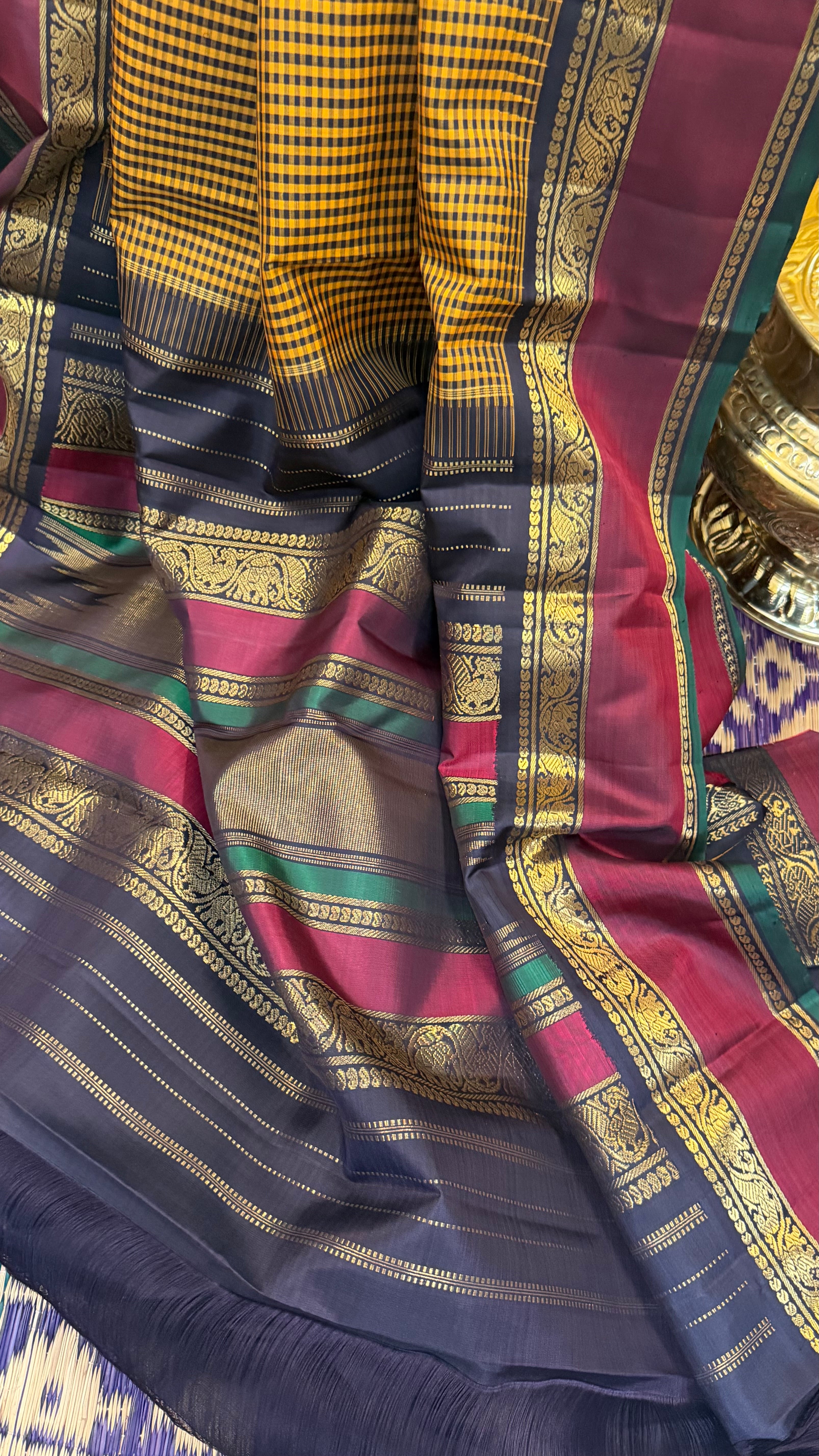 Vintage Kattam Korvai / Kanjipuram silk