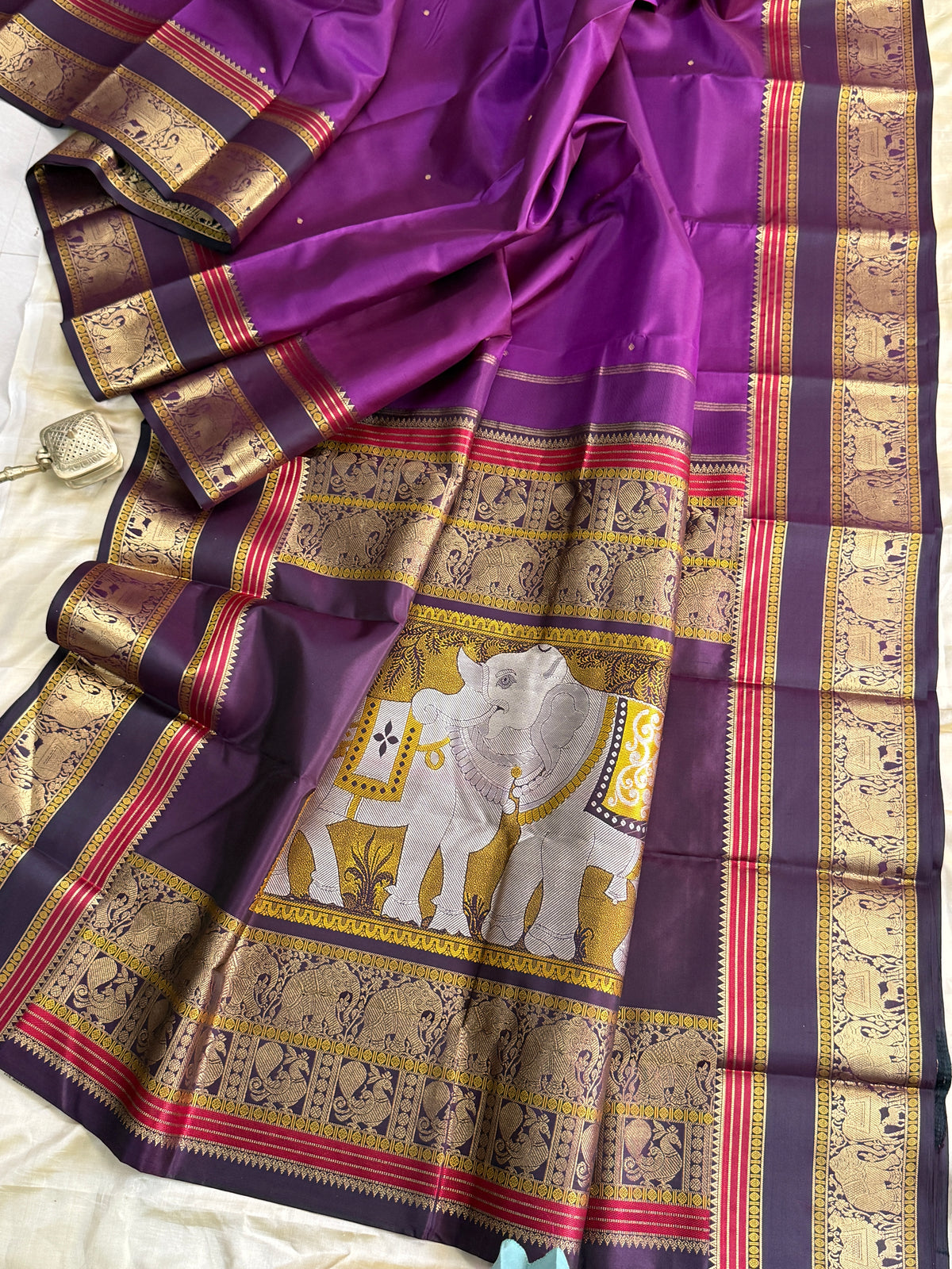Purple unique border / Special Edition Silk CLSA11883