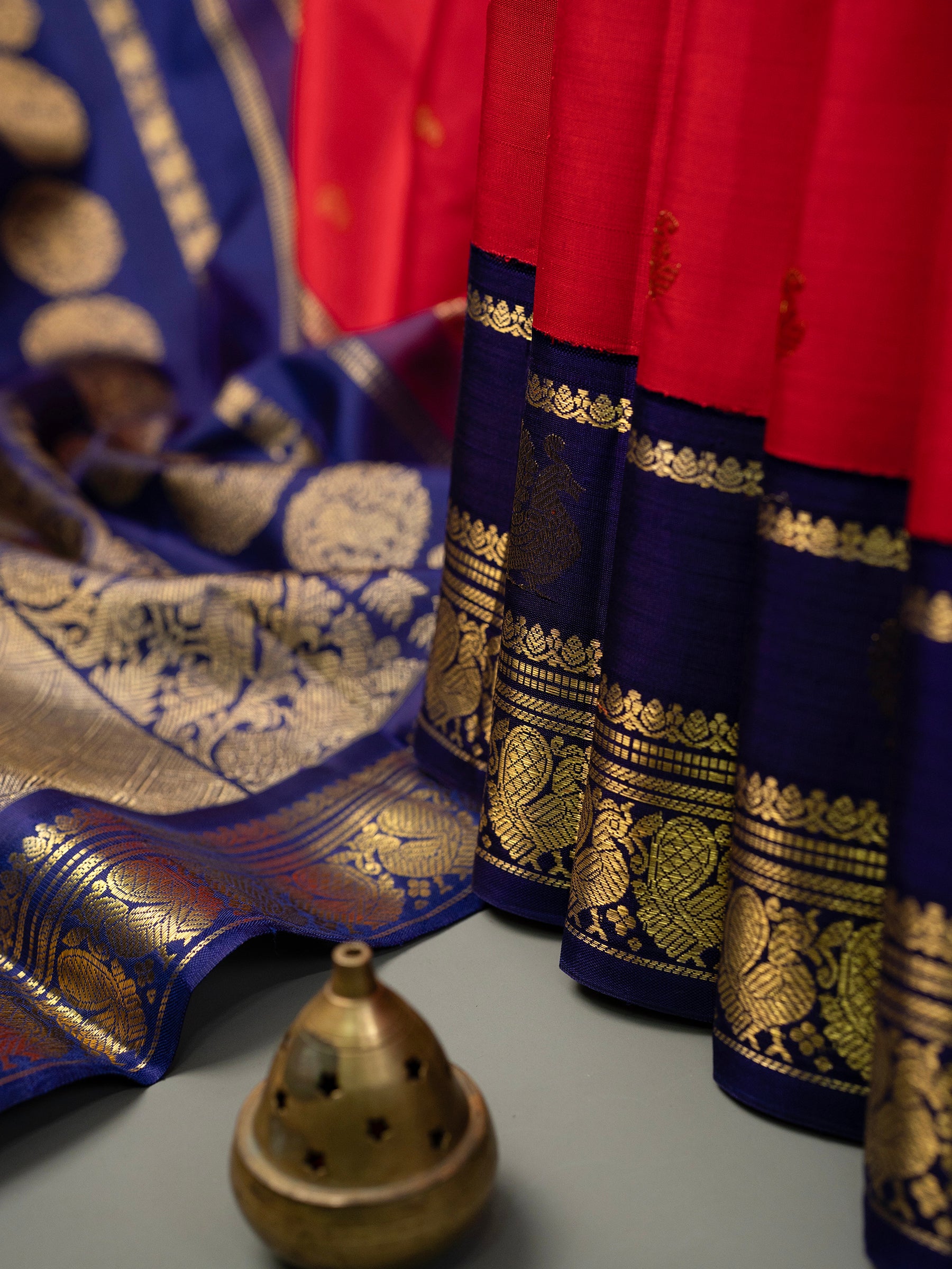Red Korvai / Kanjipuram Silk Saree CLSA8990