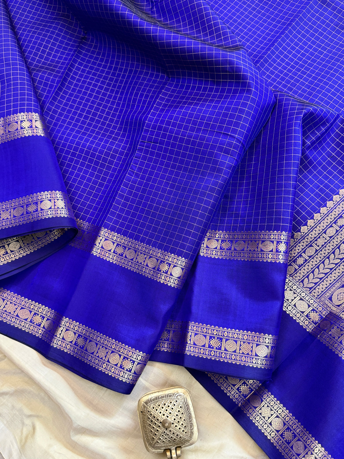 Special edition-Ms blue colour with Zari kattam silk saree/clsa 12548