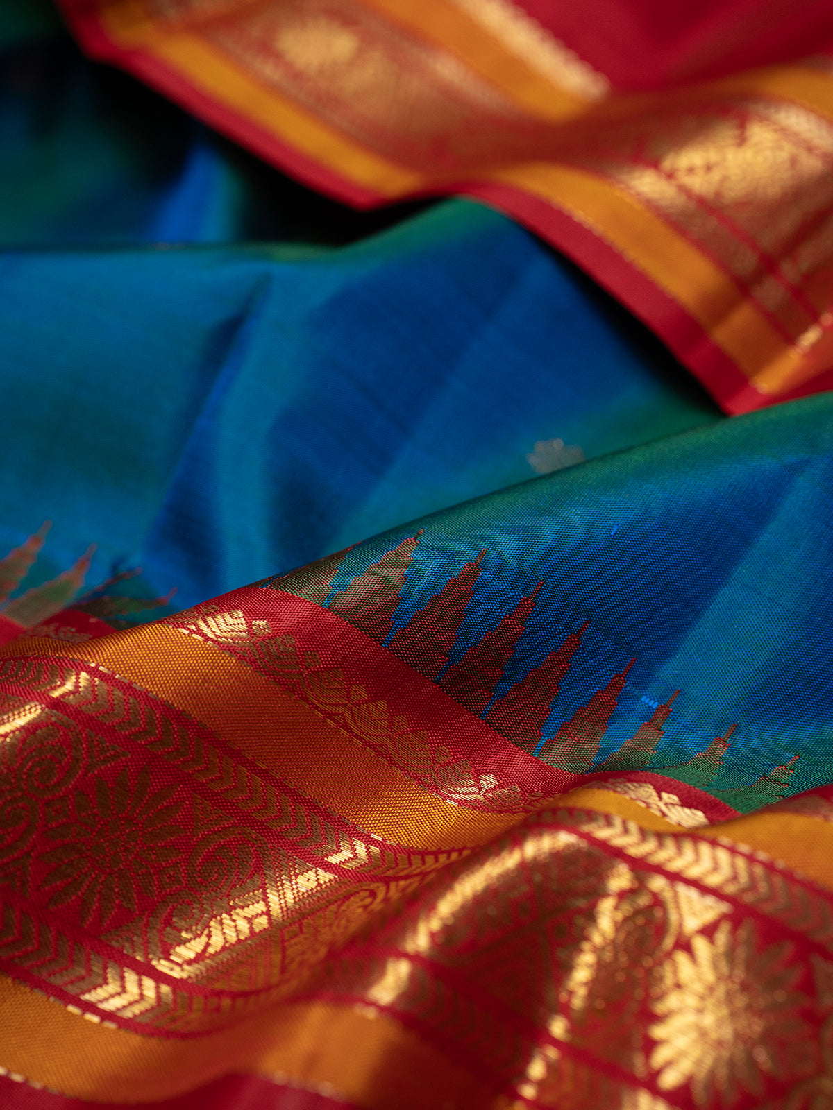 Mayilkazhuthu temple Korvai /Kanjipuram Silk Saree CLSA