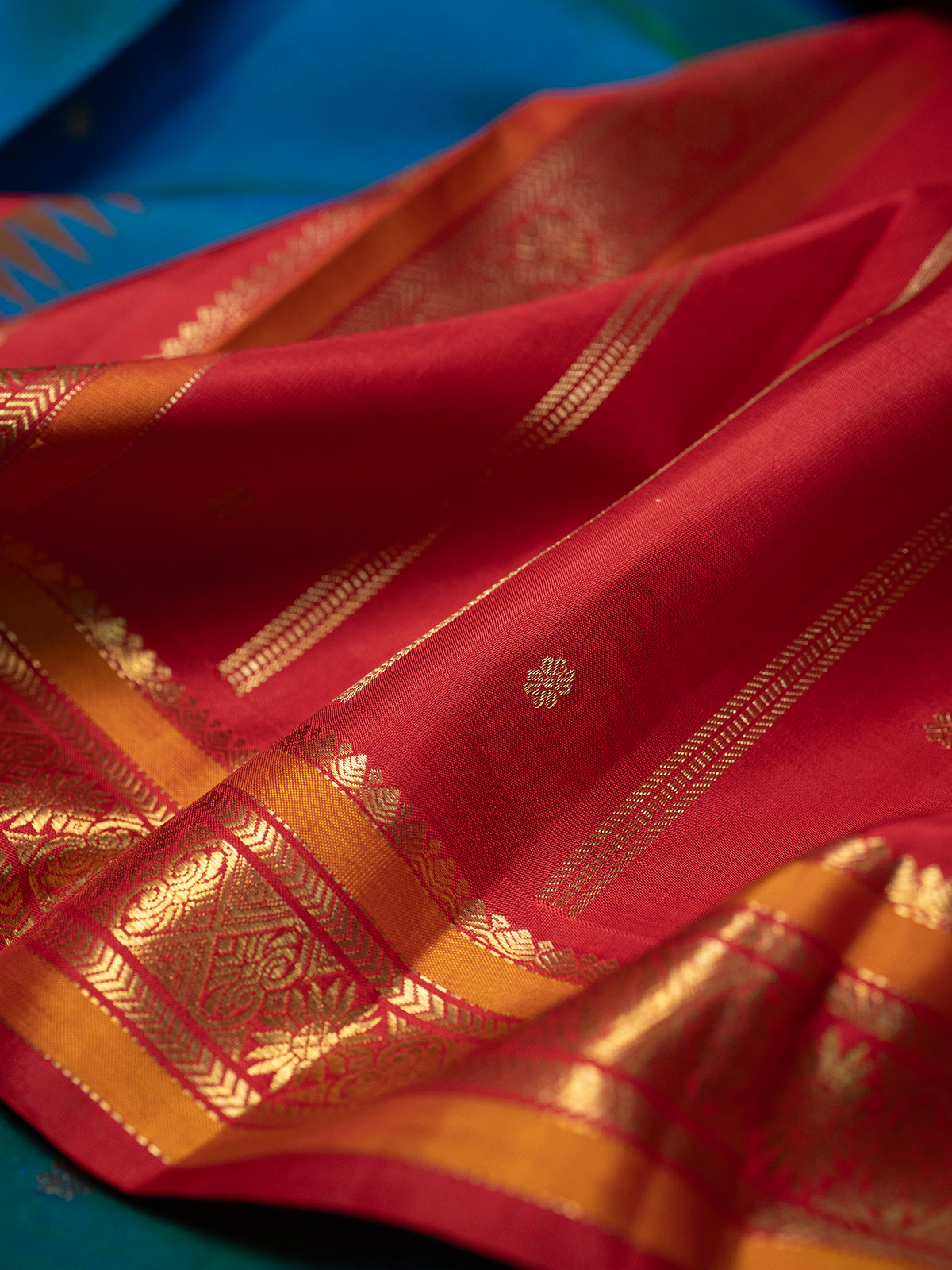 Mayilkazhuthu temple Korvai /Kanjipuram Silk Saree CLSA