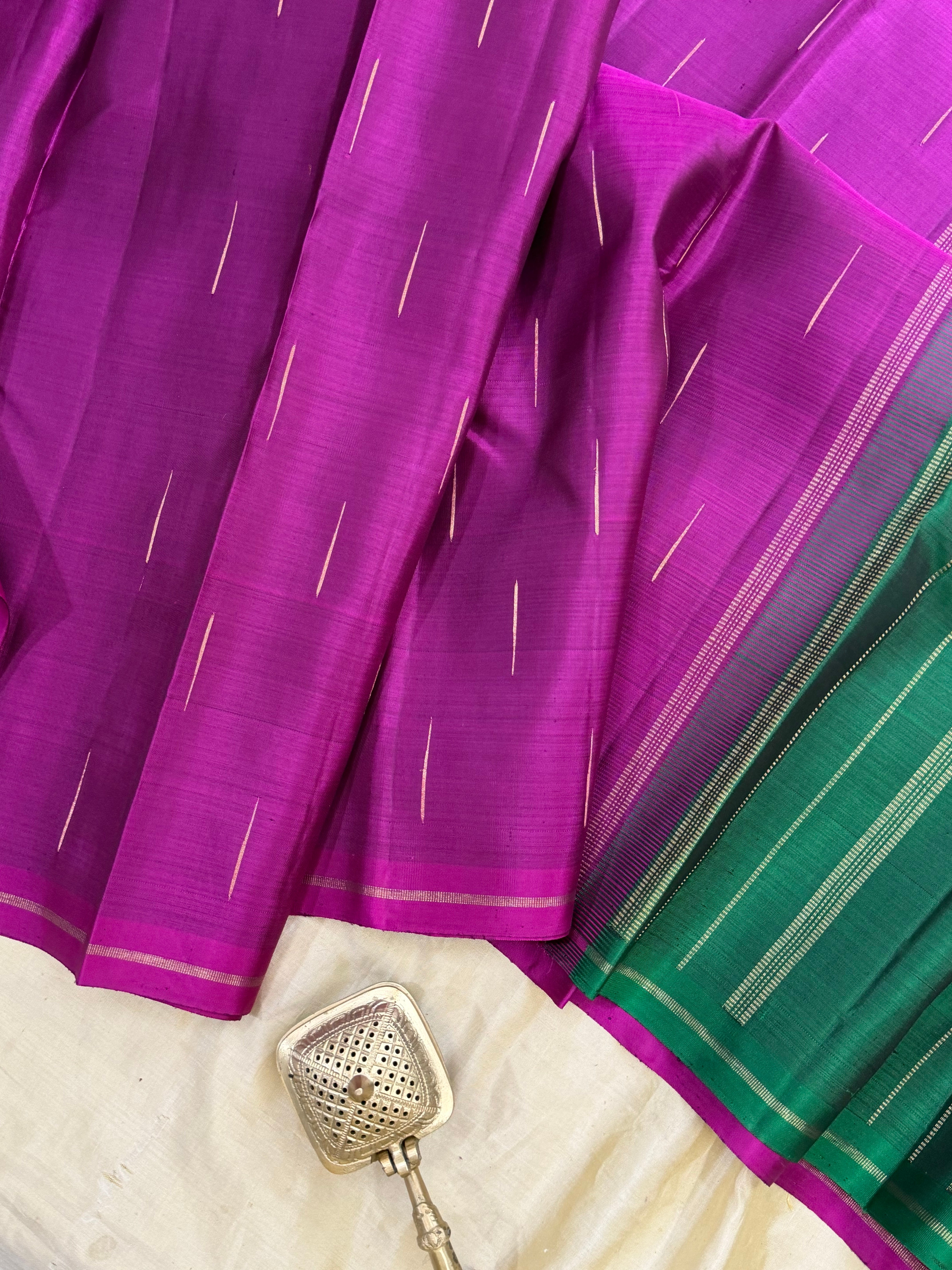 Magenta malli moggu  / Budget friendly Kanjipuram silk sarees