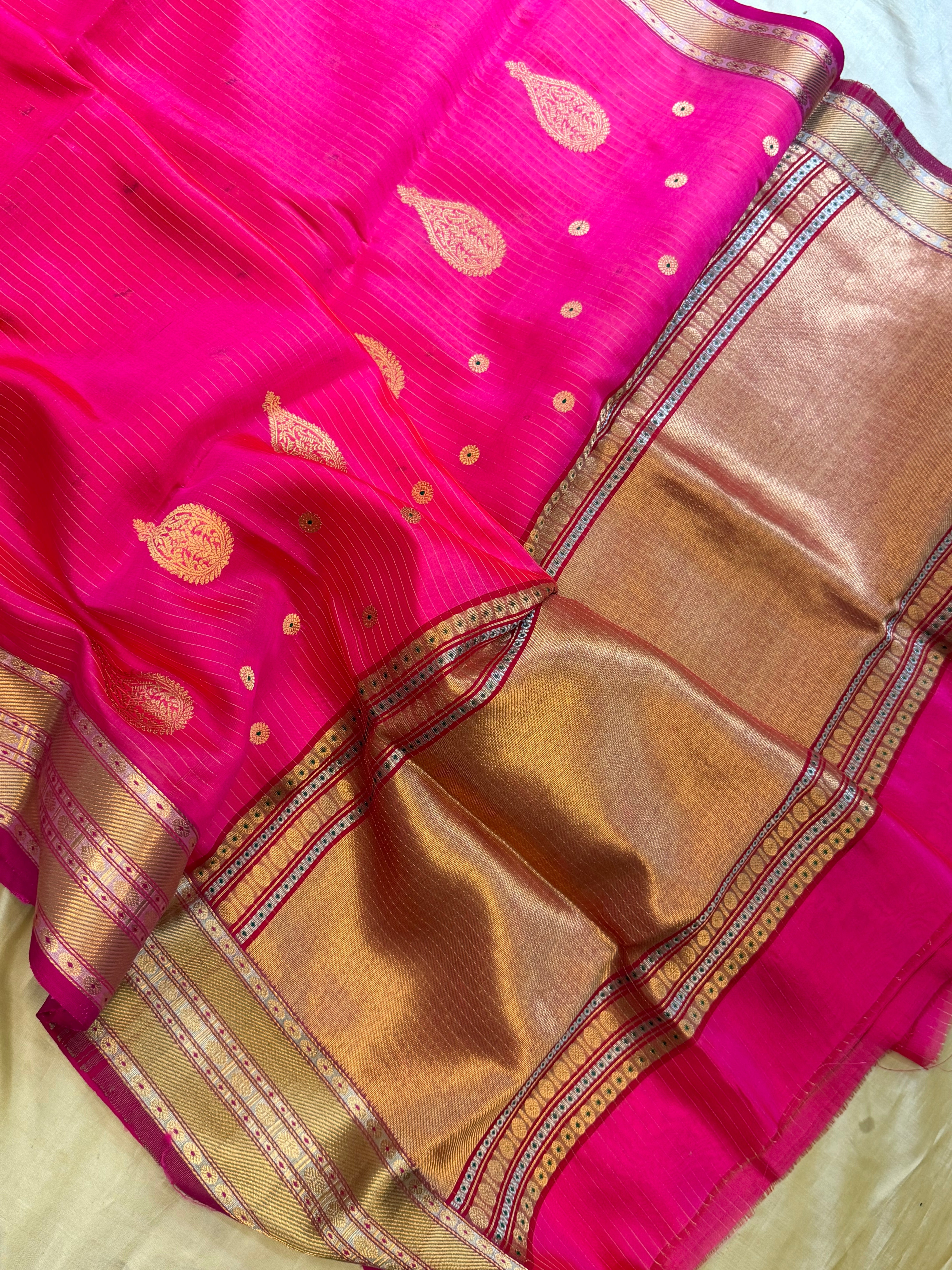 Ambe revival saree  / revival Chanderi silk