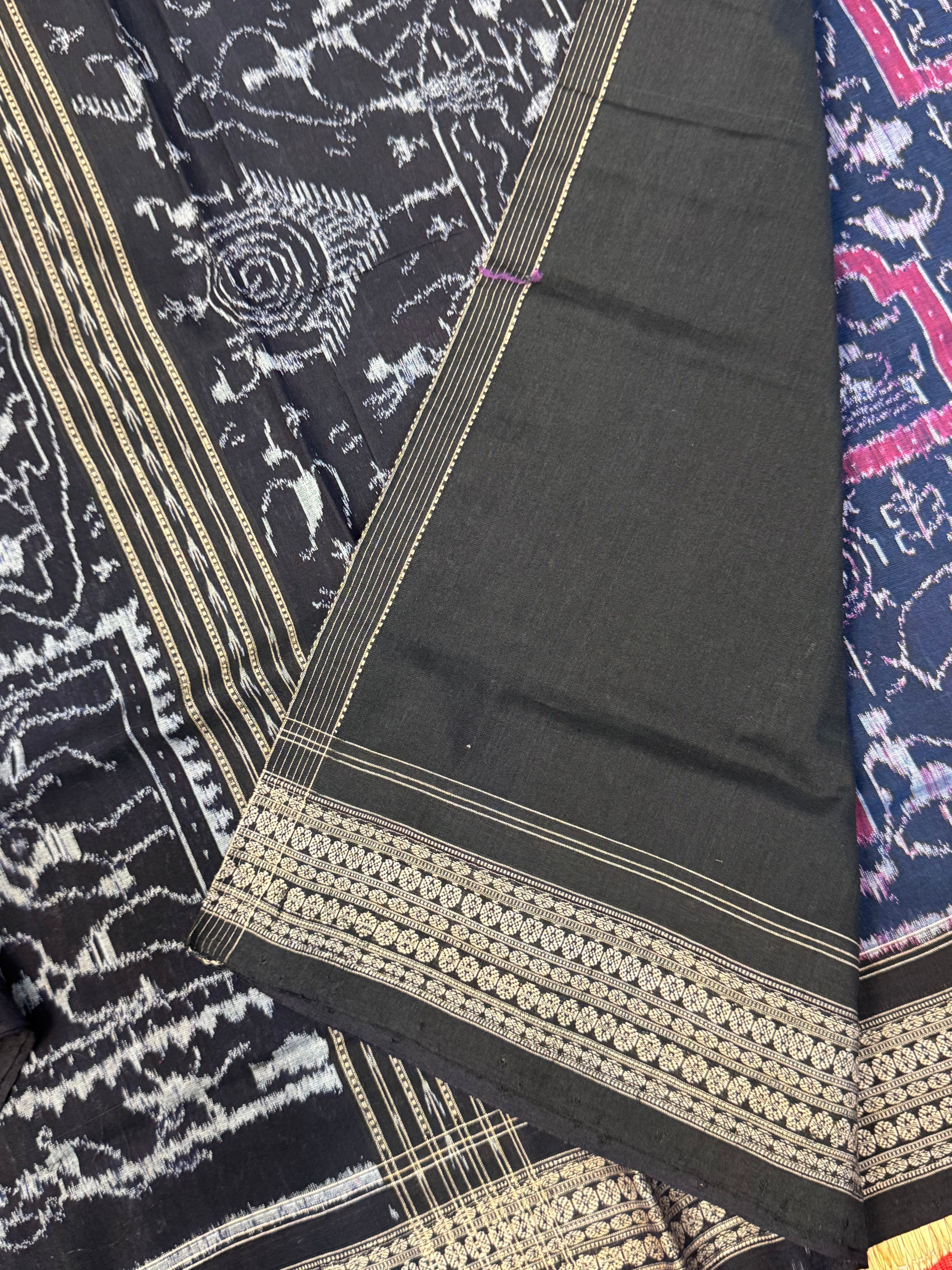 Master weaver tribal art Sambalpuri cotton saree