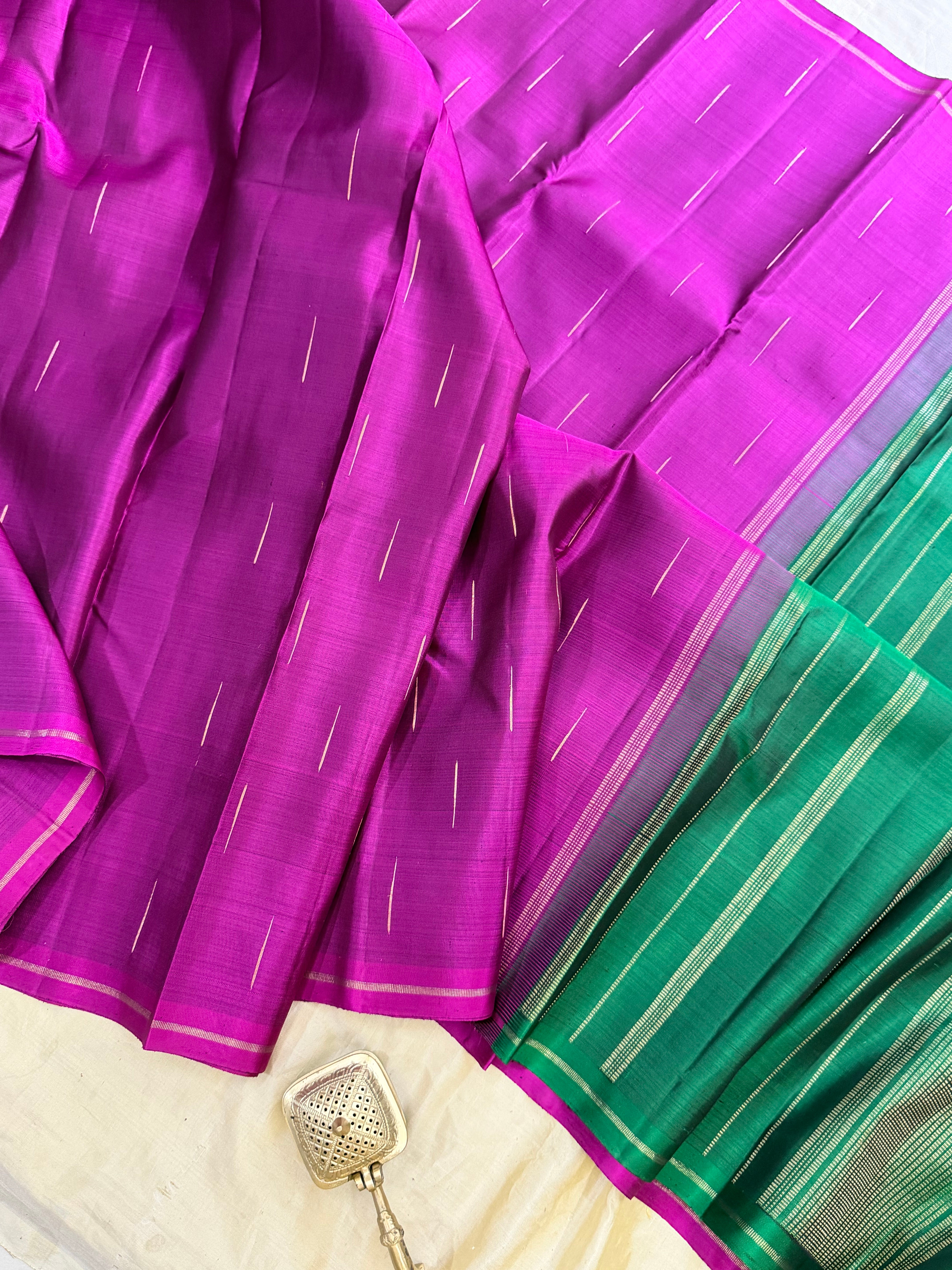 Magenta malli moggu  / Budget friendly Kanjipuram silk sarees