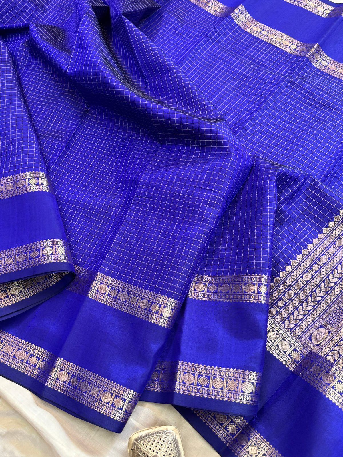 Special edition-Ms blue colour with Zari kattam silk saree/clsa 12548