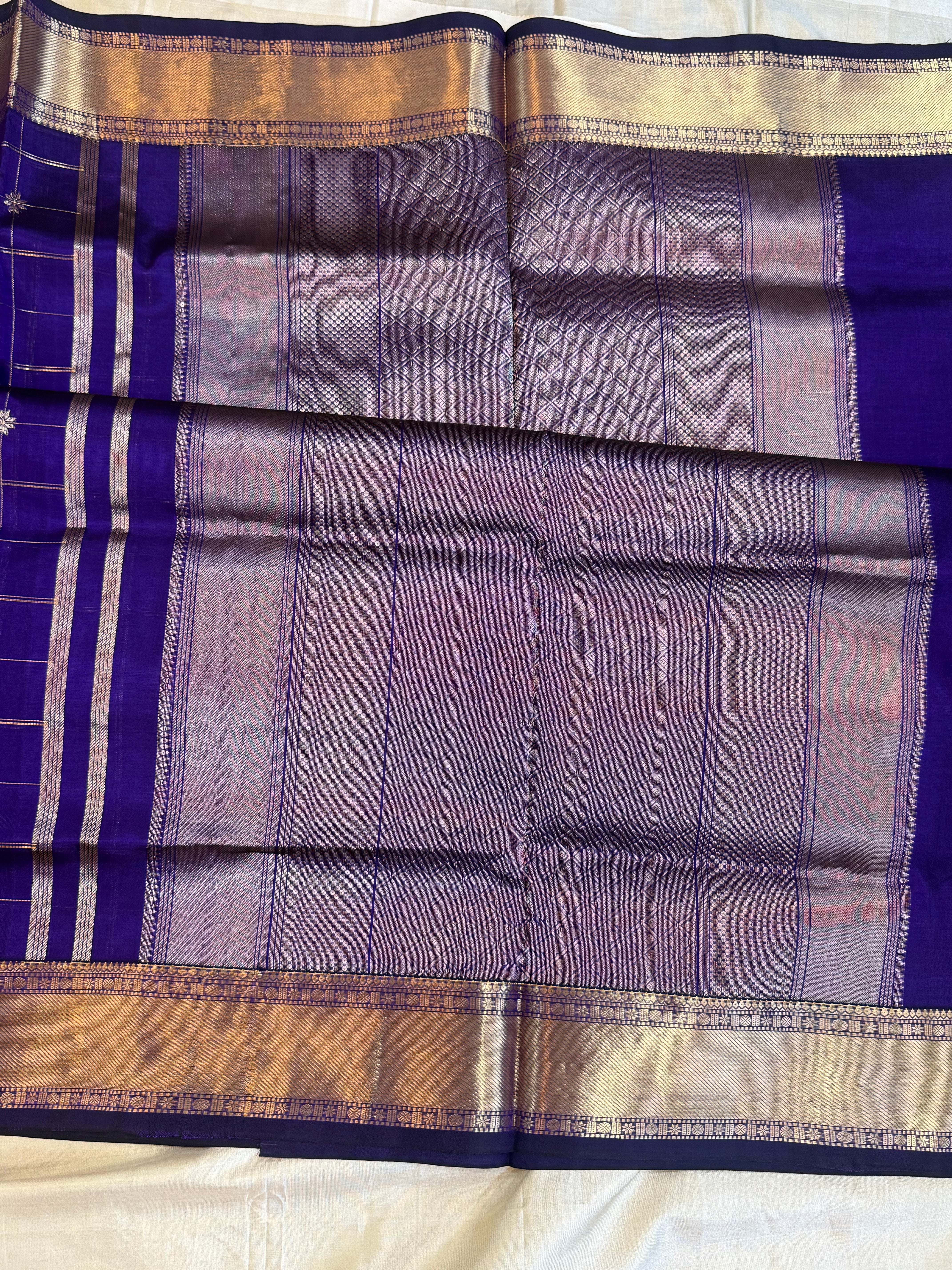 Purple  Kattam  mercidised premium silk cotton