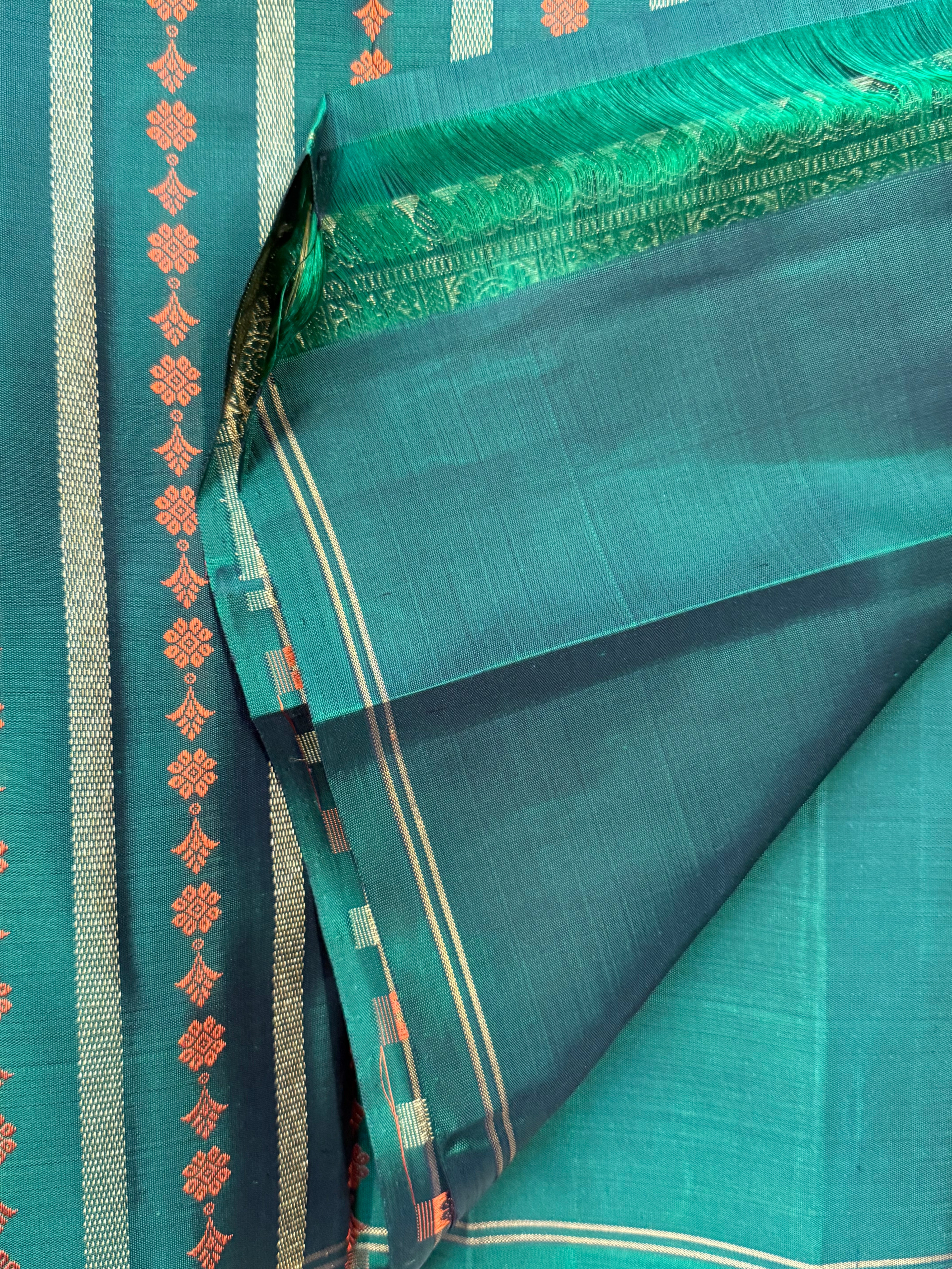 Mubbagam ganga jamuna border/ Kanjipuram silk