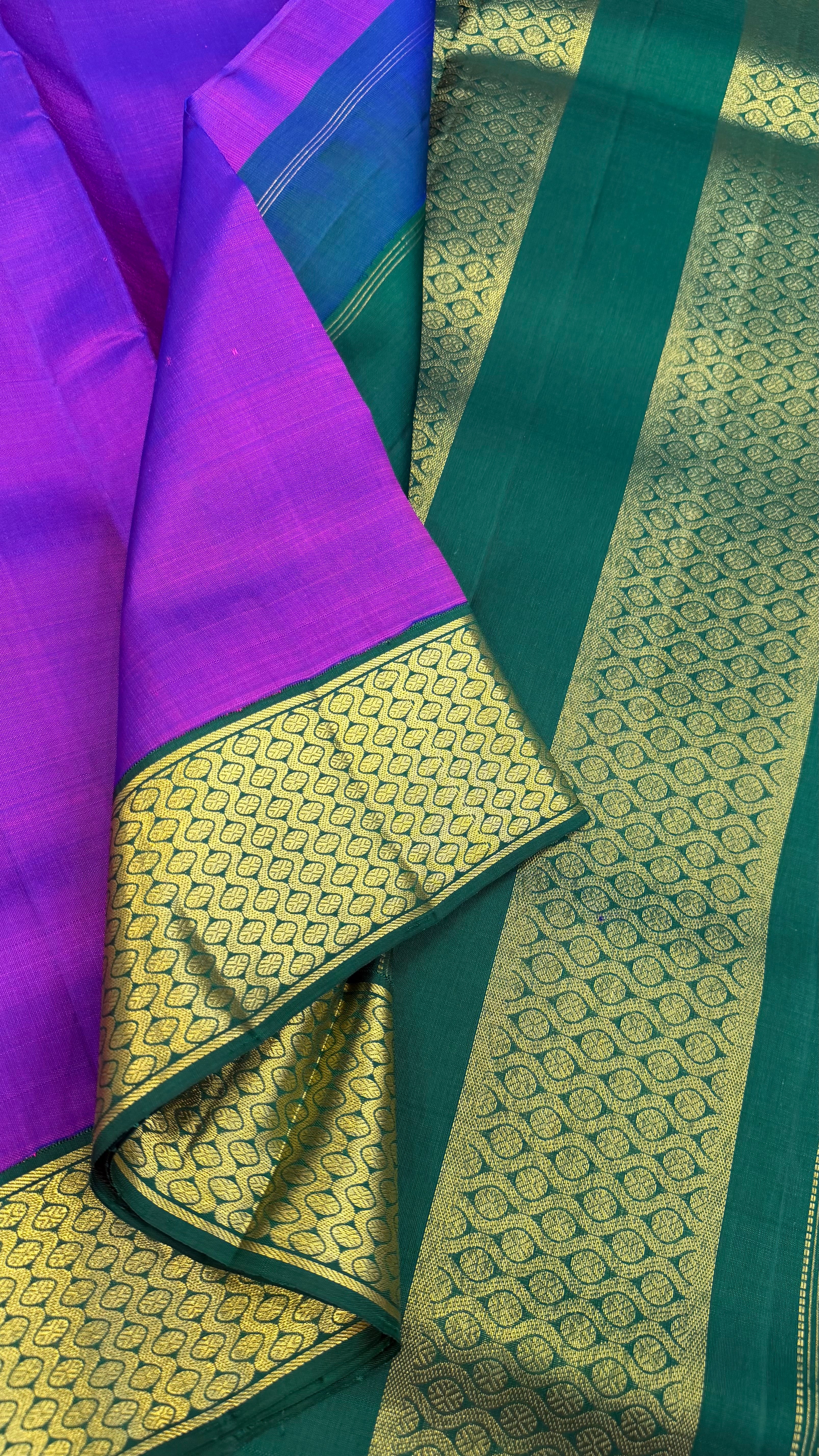 10 yards korvai Kanjipuram silk