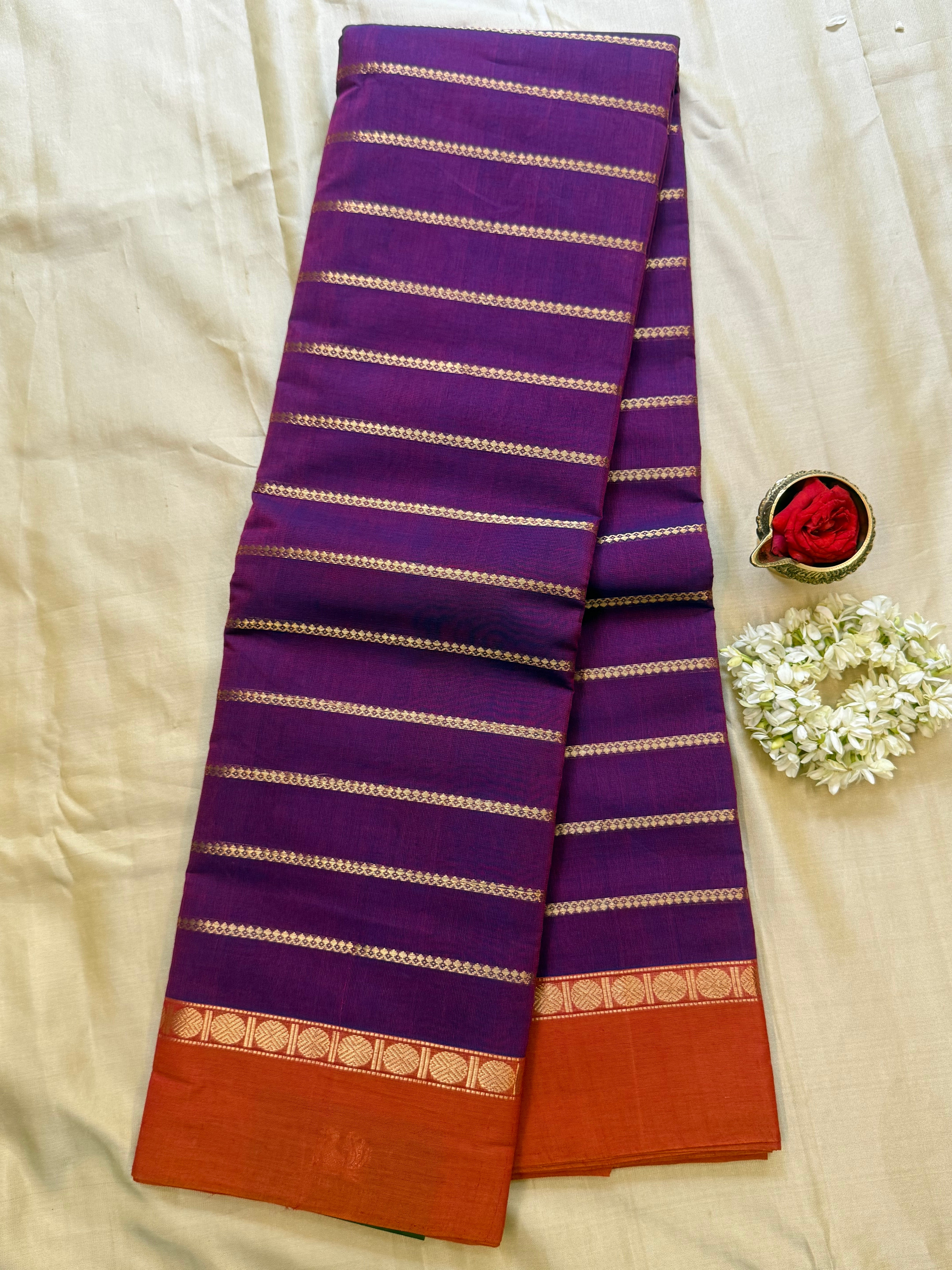 Purple veldhari / Kanchi Cotton
