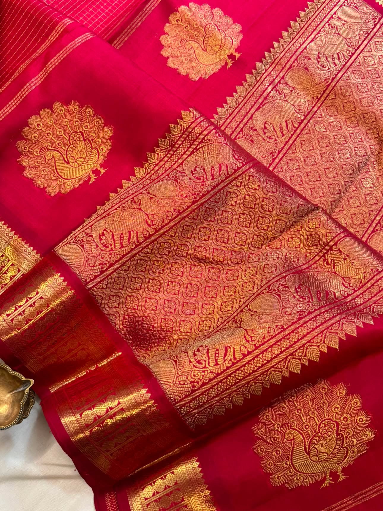 Arakku pure Zari Kattam / kanjipuram silk saree CLSA 4775