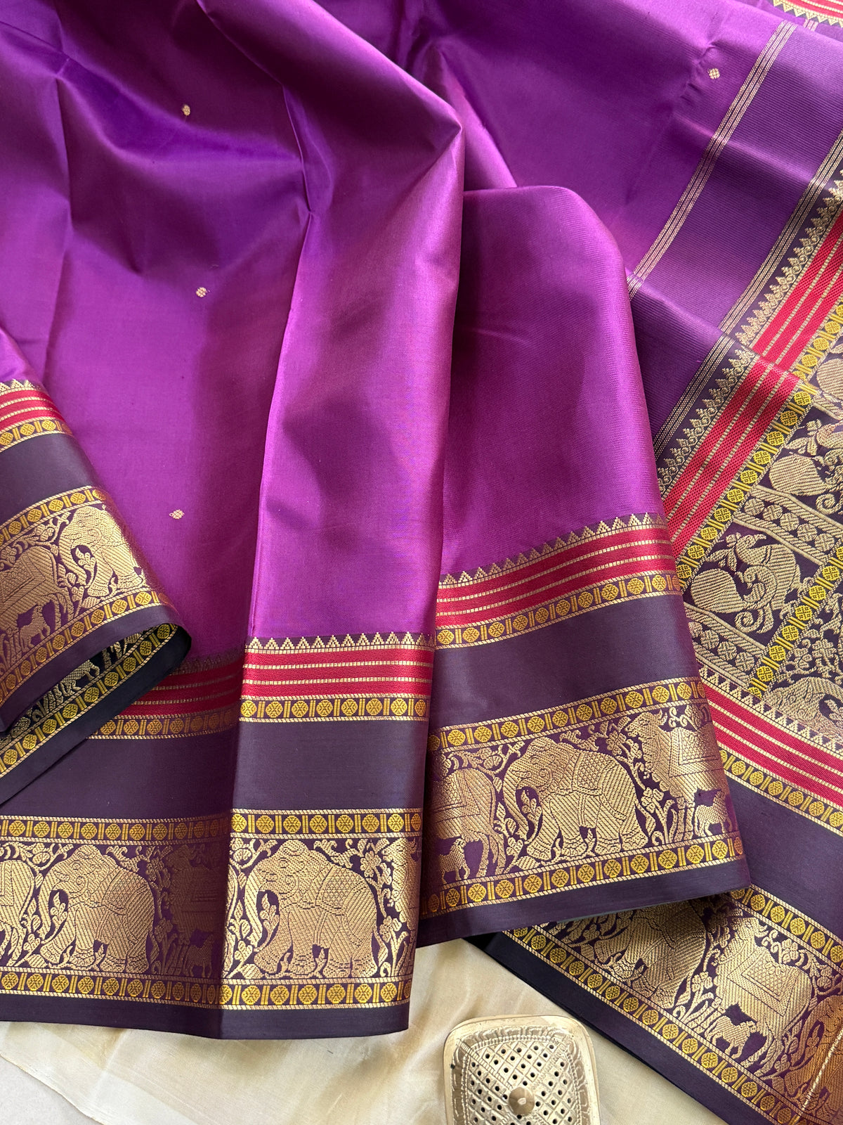 Purple unique border / Special Edition Silk CLSA11883