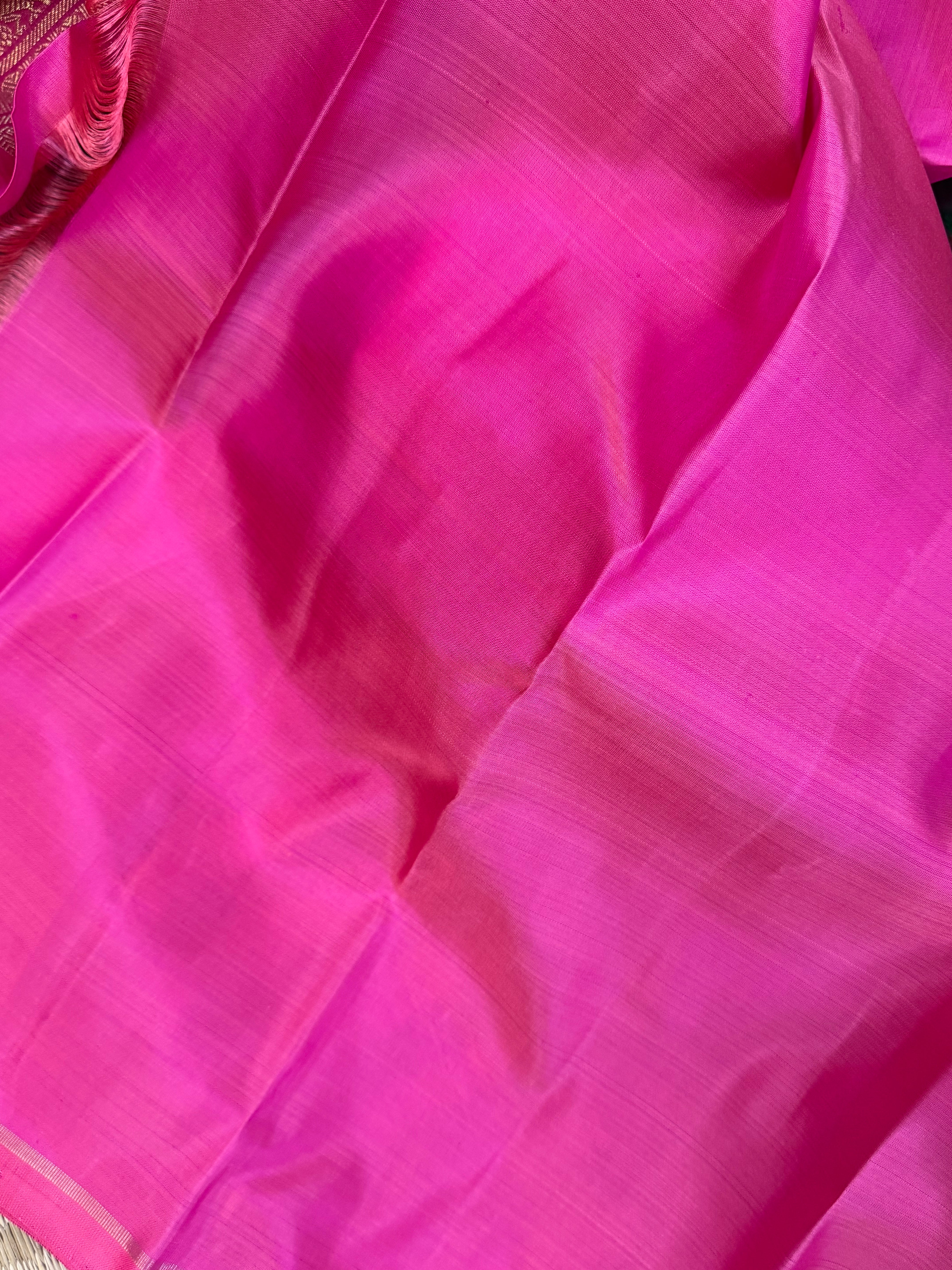 Manthulir Jodi kili Borderless kanjipuram silk saree