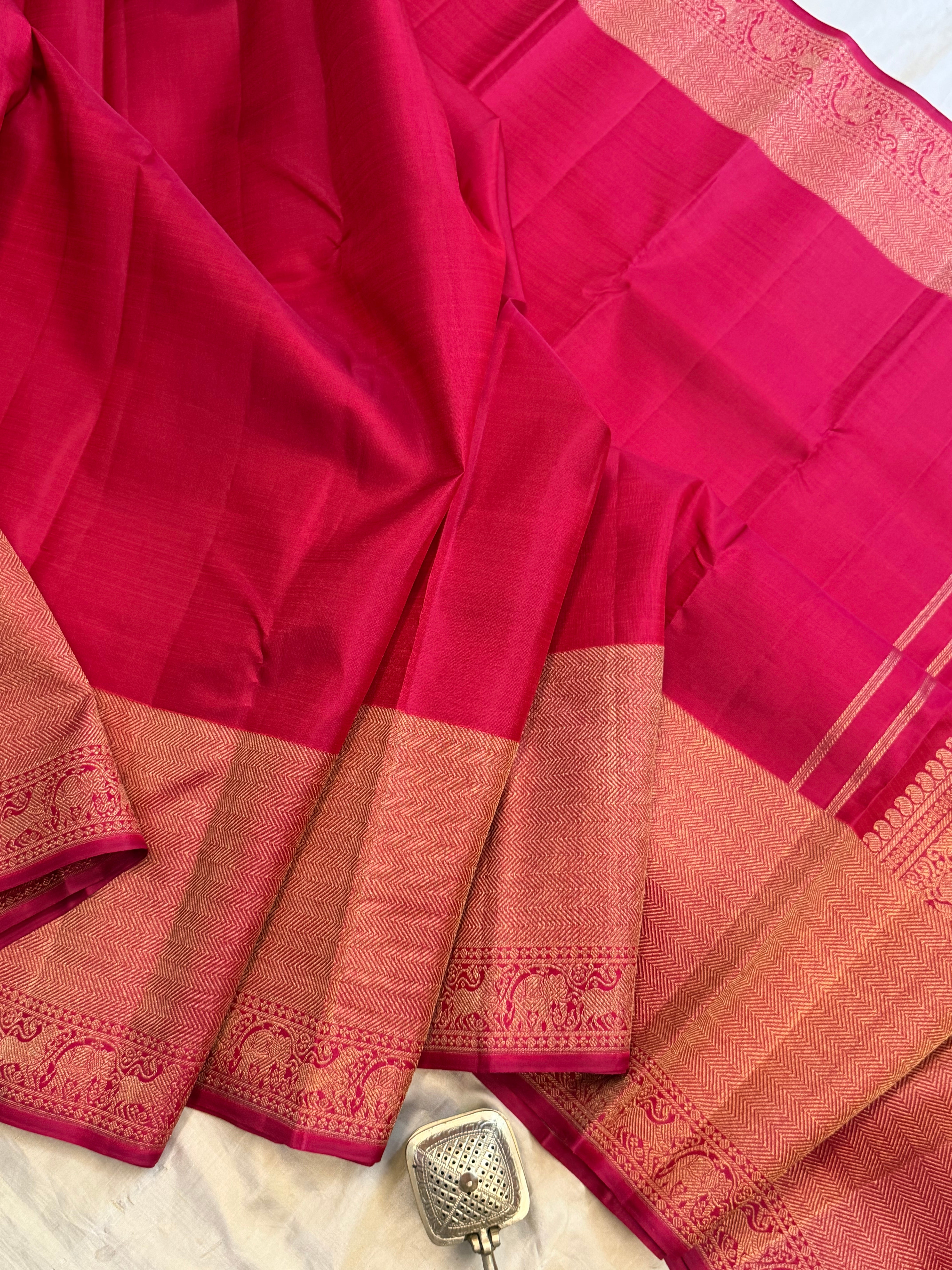 Moha : Araku morning evening   pure Zari Kanjipuram silk
