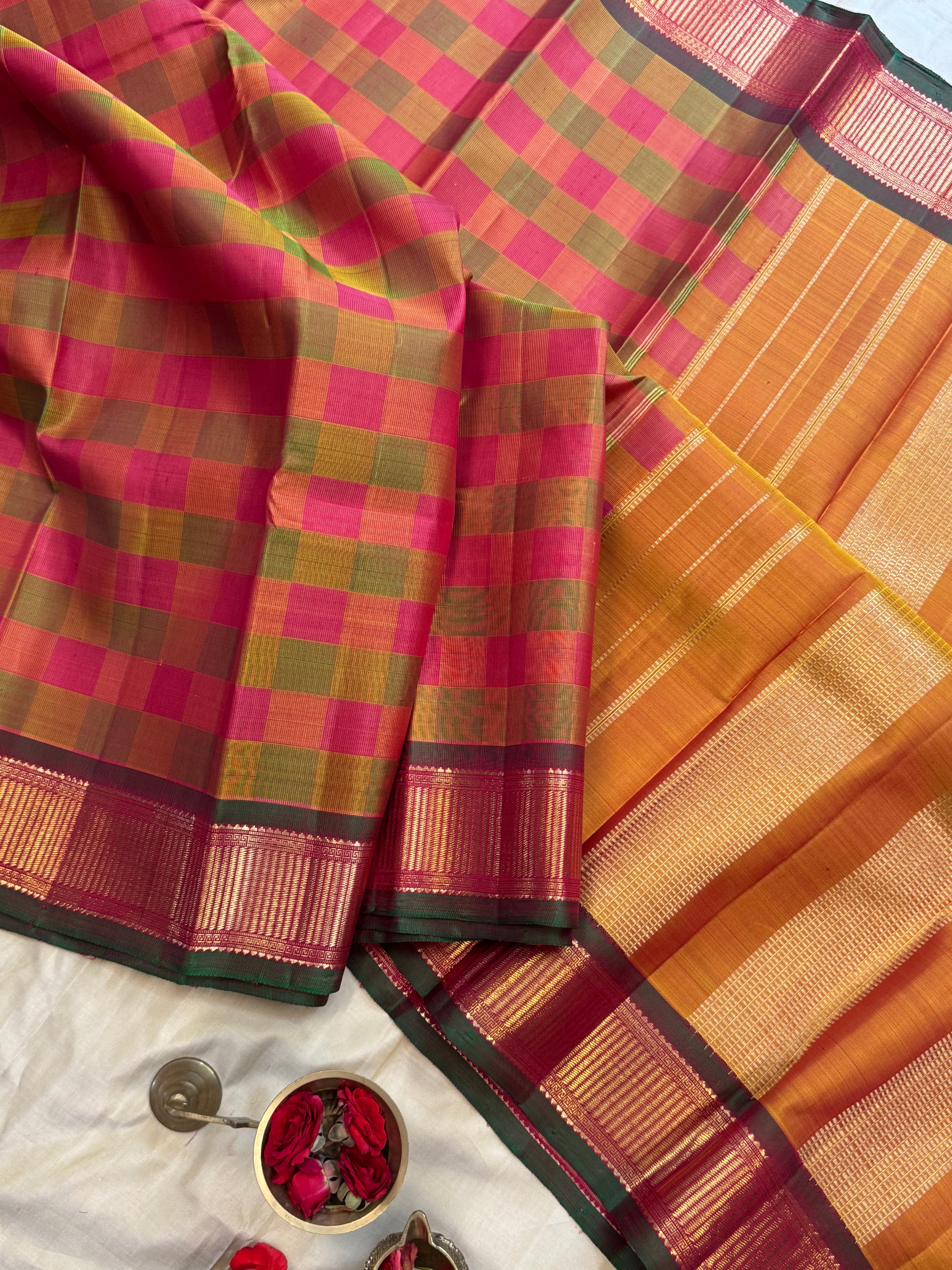 Pai madi watch pet / kanjipuram silk